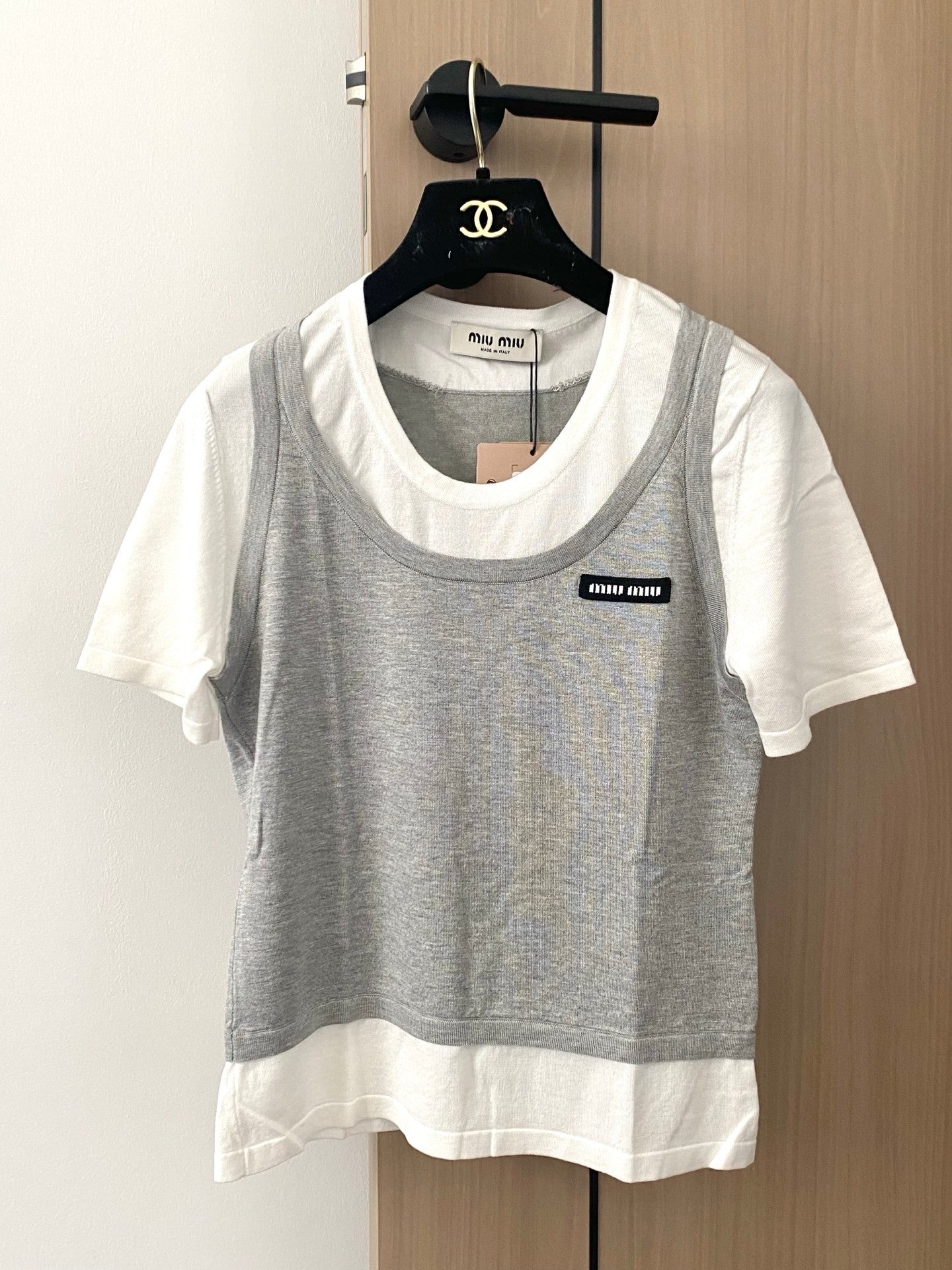 M 25 Fake two-piece short sleeves