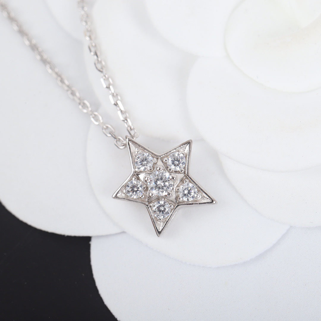 C 25 Diamond Pentagram Necklace