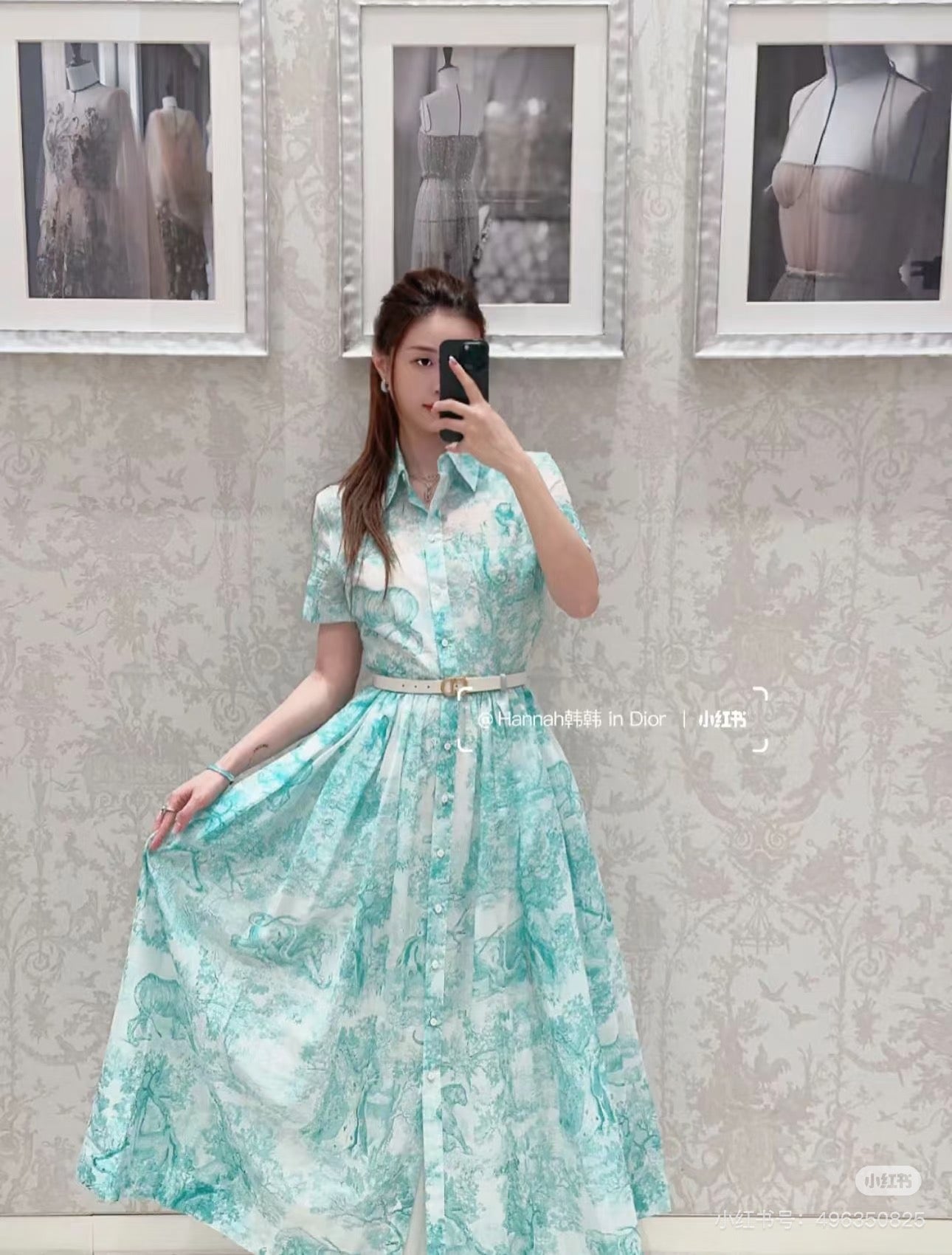 D 25 New Jungle Animal Print Short Sleeve Long Dresses