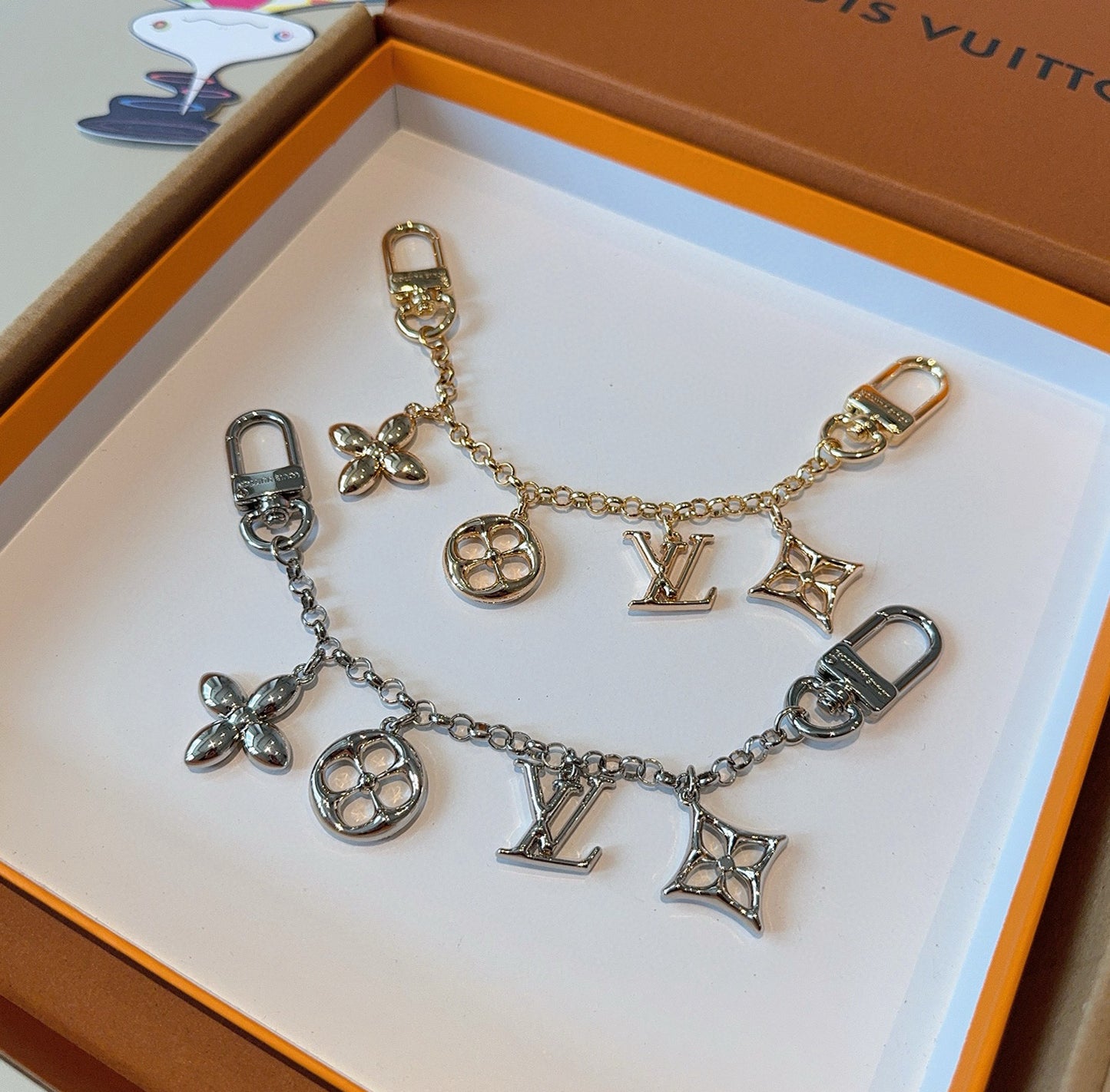 L 25 Keychains Bag Accessories Bag Charms Gold & Silver
