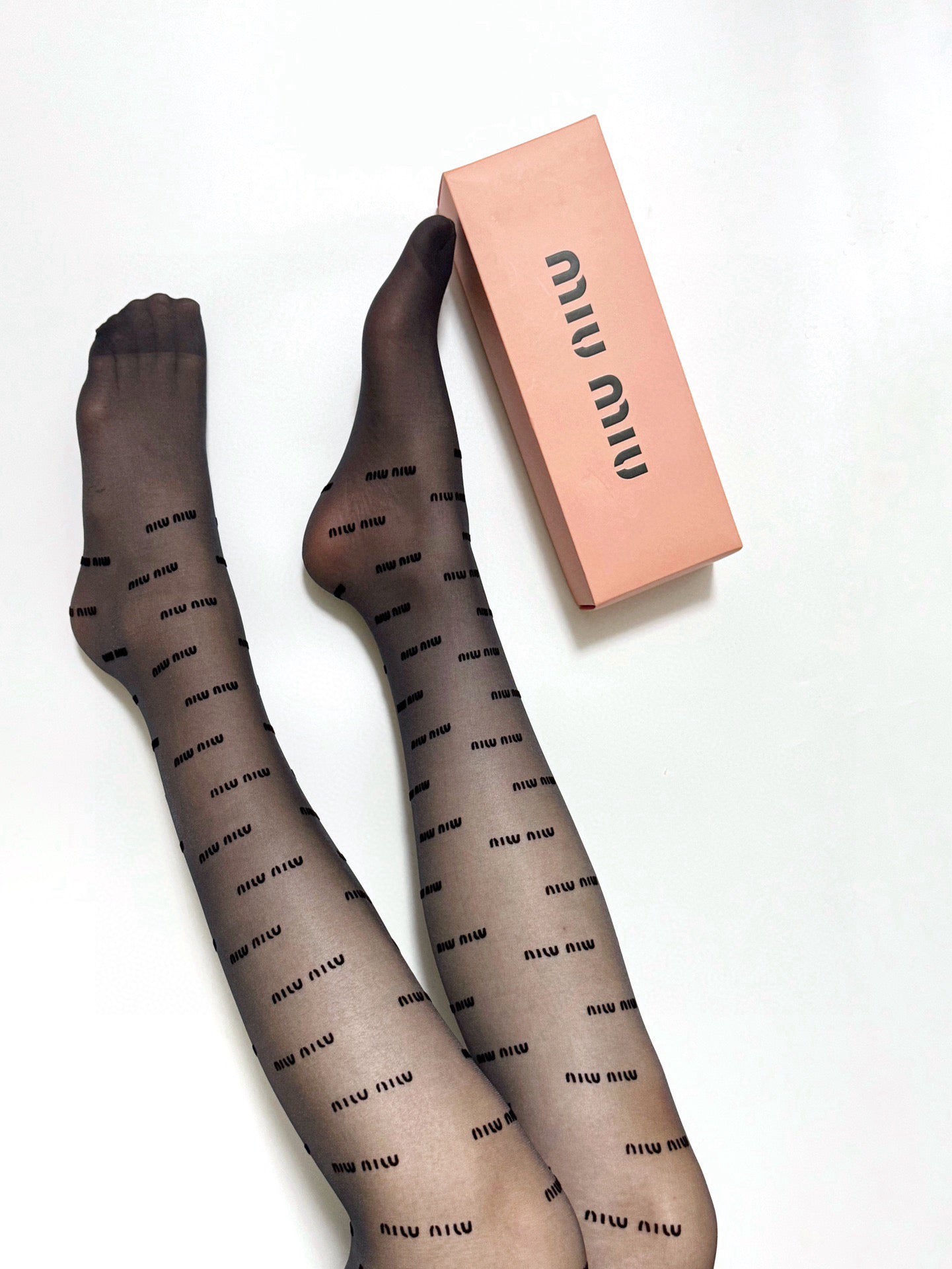 M Classic flocked letter stockings