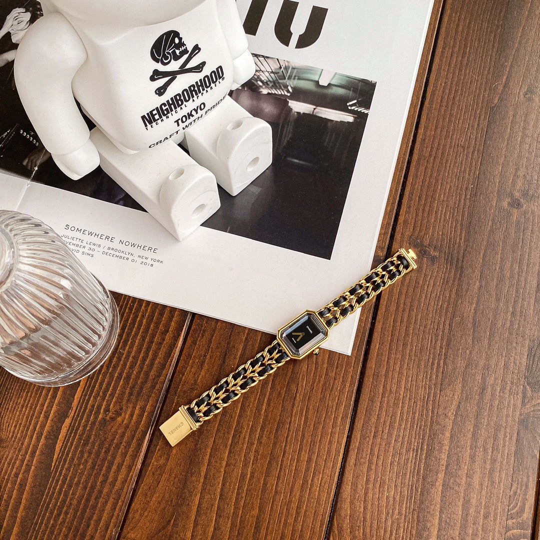 C 25 Premiere Series Black Gold Sugar Cube Watch