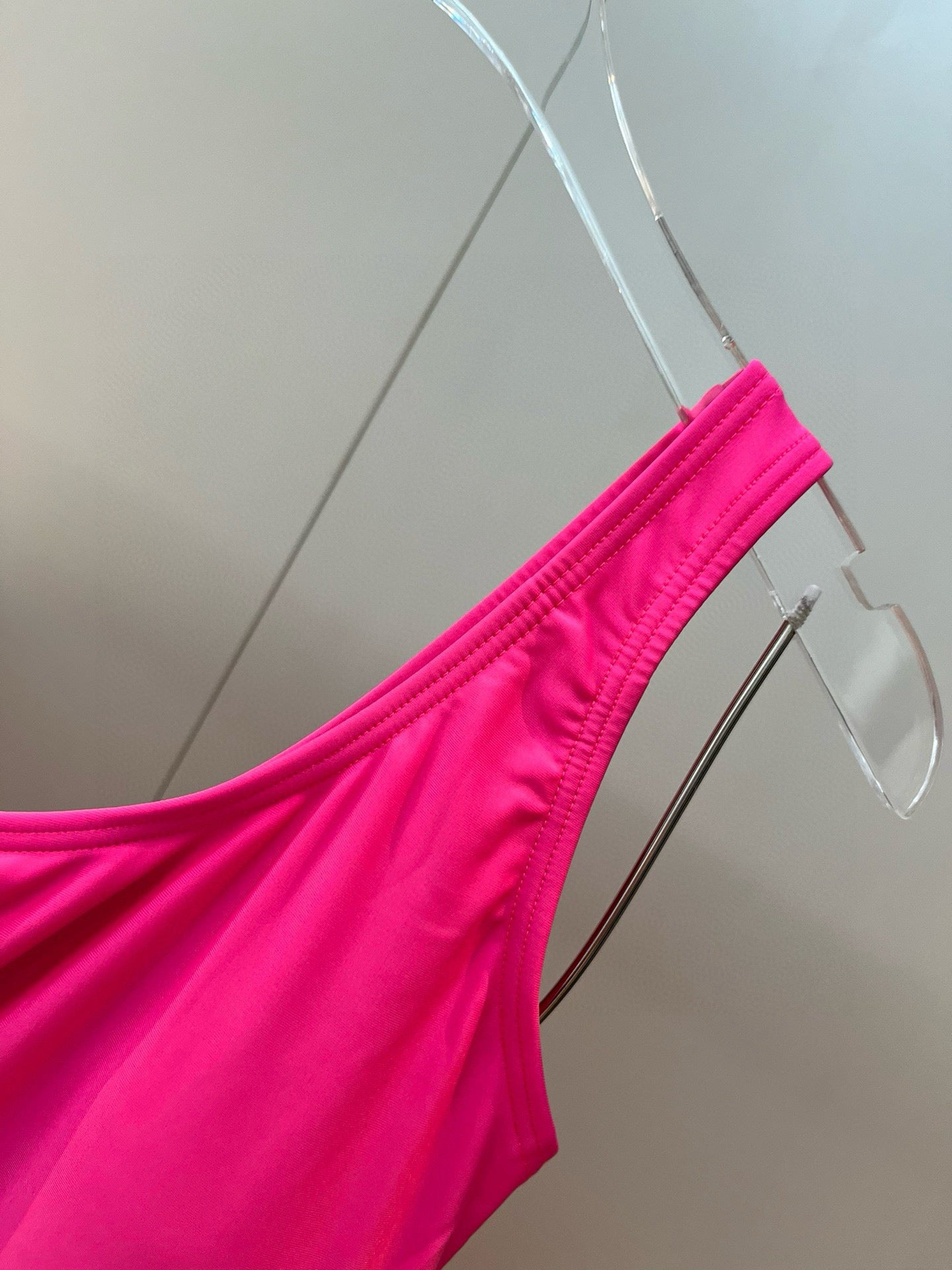 G 25 Pink One Shoulder One Piece Swimsuit