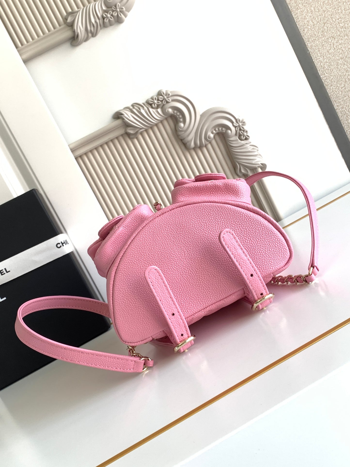 C 23 spring/summer super hot lychee leather duma double backpacks