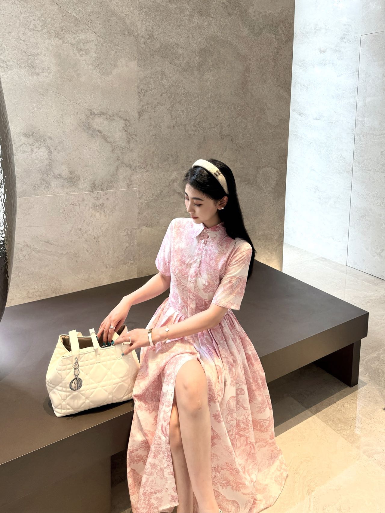 D 25 New Jungle Animal Print Short Sleeve Long Dresses