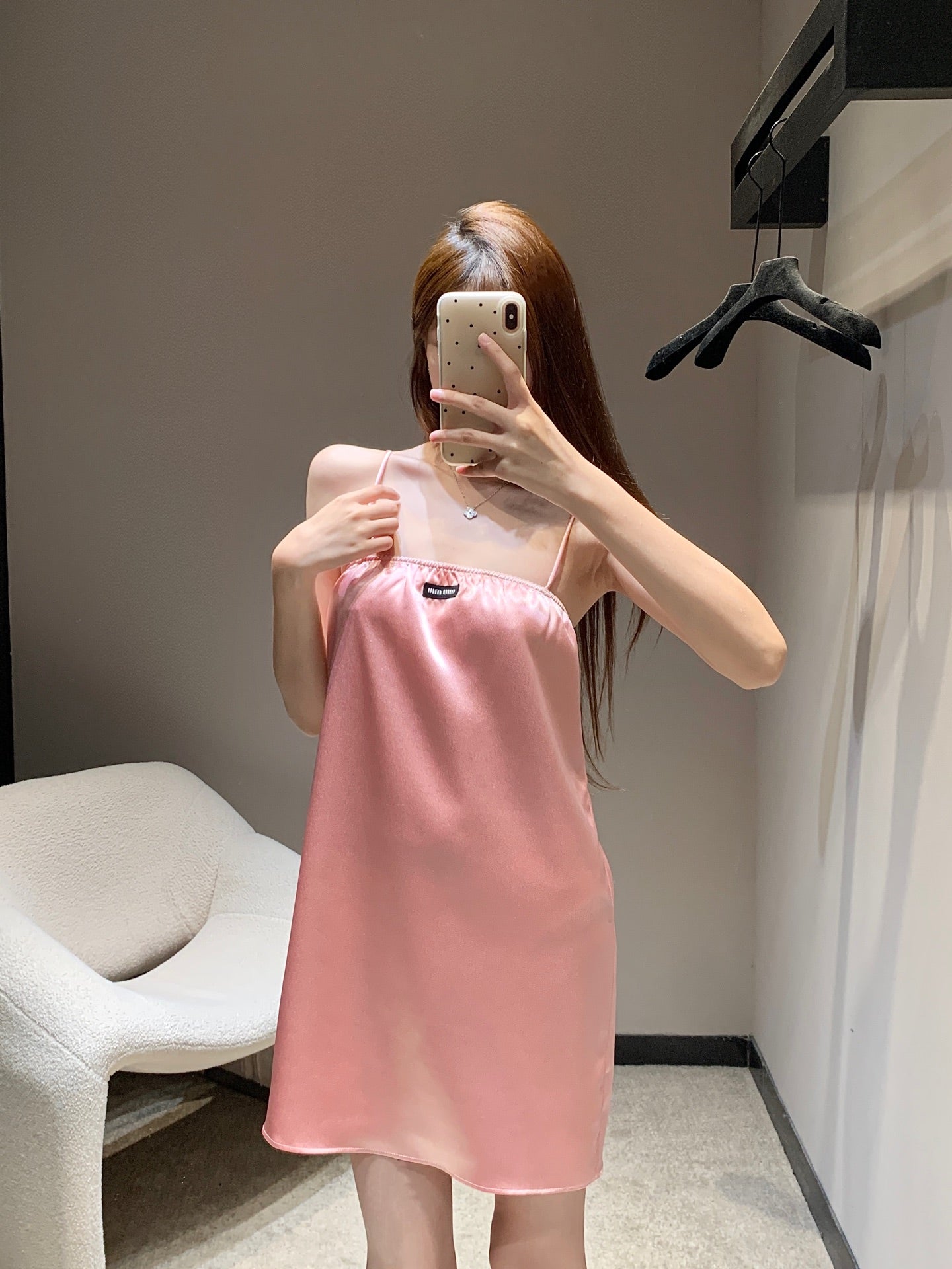 Robe à bretelles en acétate printemps/été 5Ss