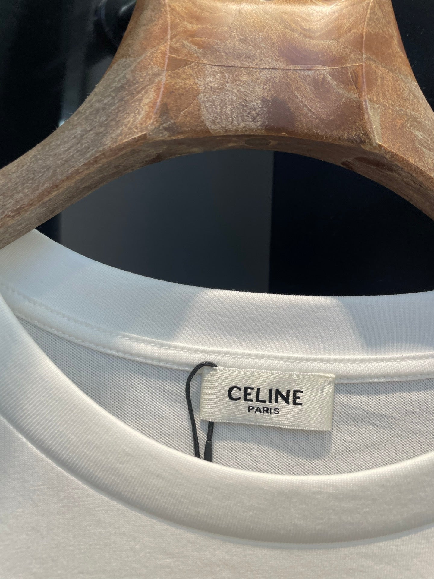 25 Summer new long-sleeved diamond simple letter logo round neck T-shirt