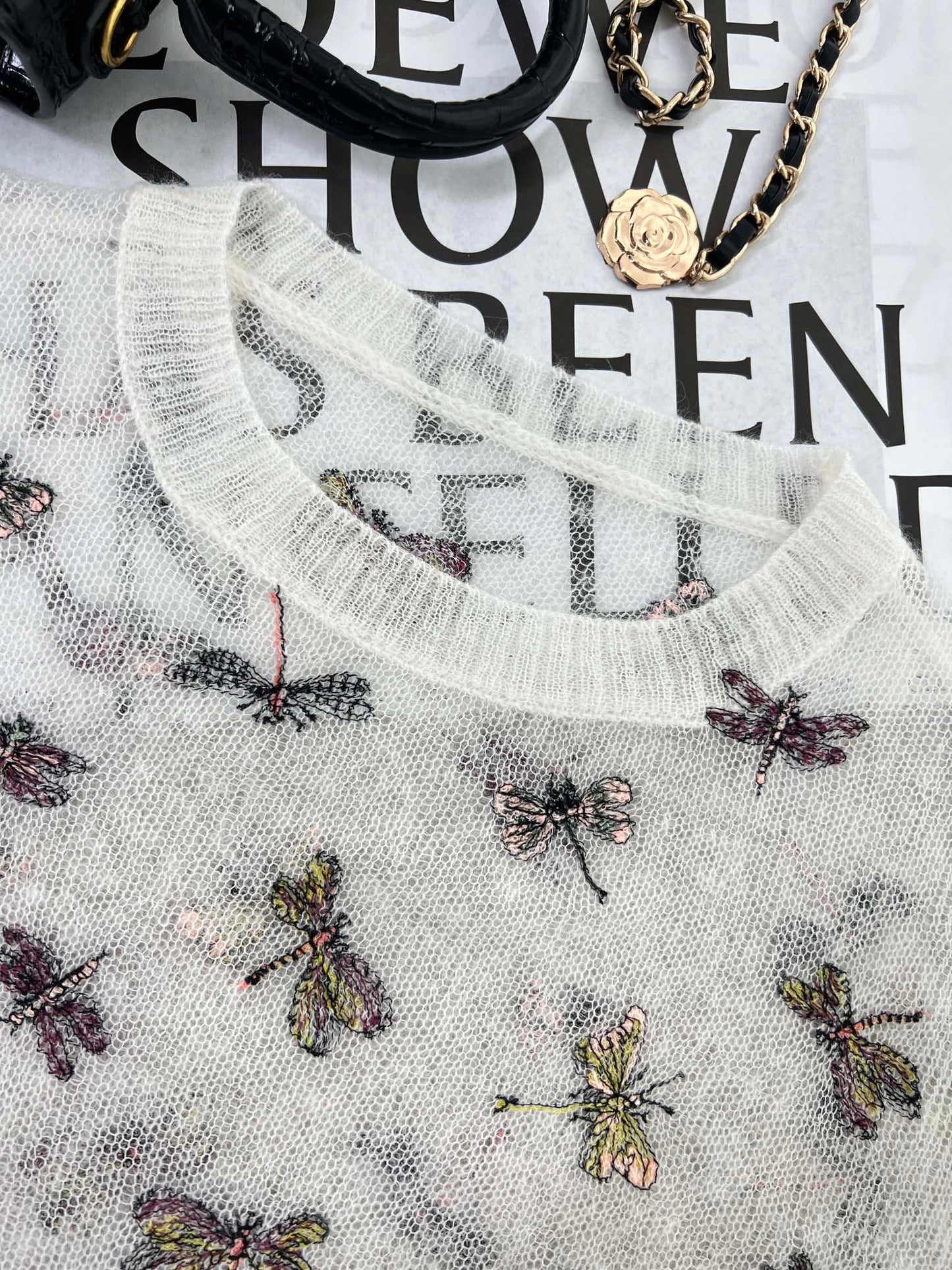 D 25 Dragonfly Knit Sweater