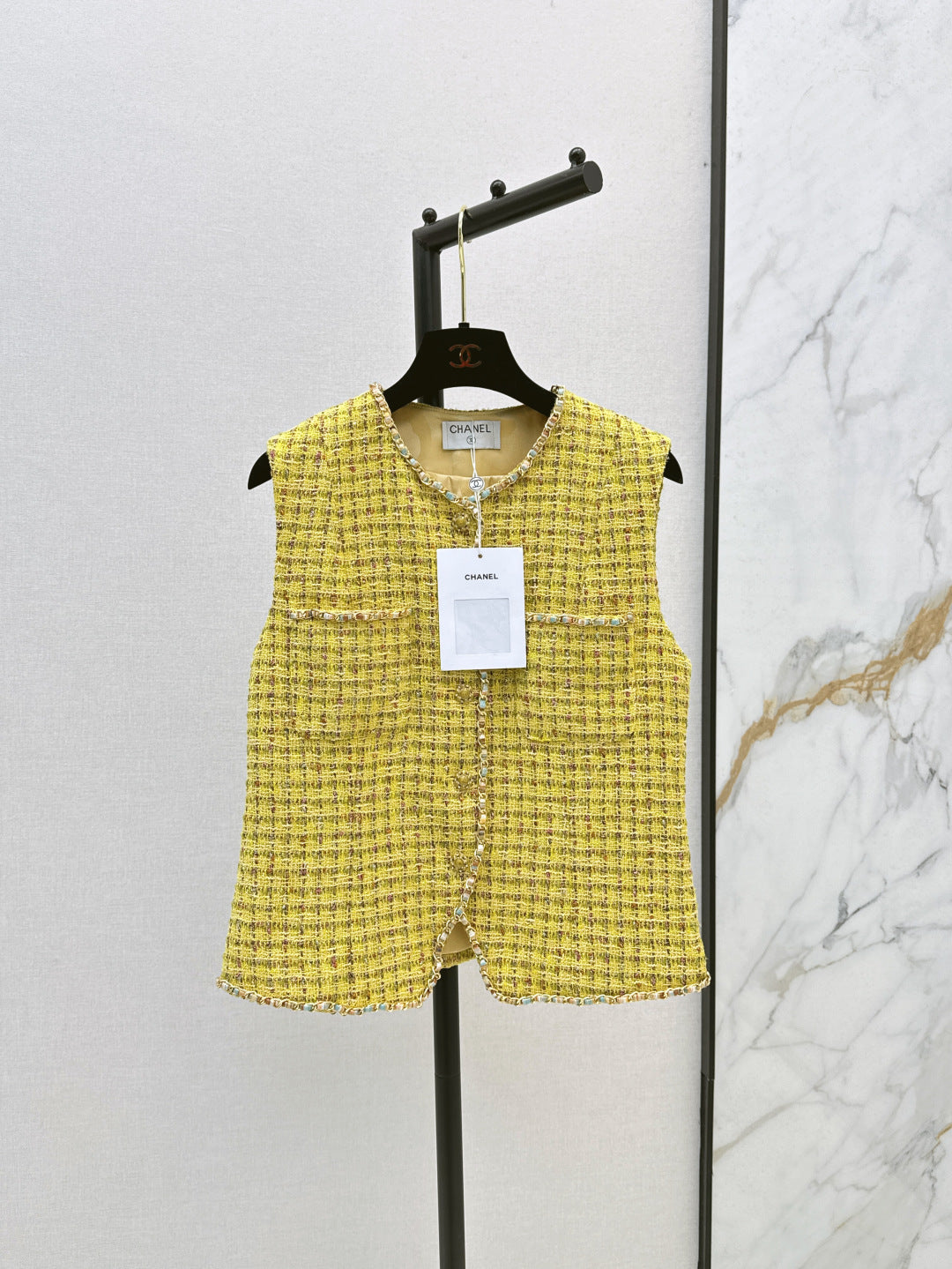 C 25Ss Spring and Summer New Tweed Vest Jacket