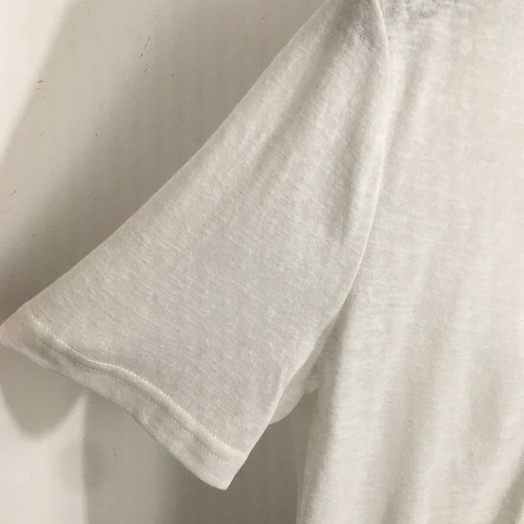 25 Summer new love button V-neck short-sleeved cotton T-shirt top