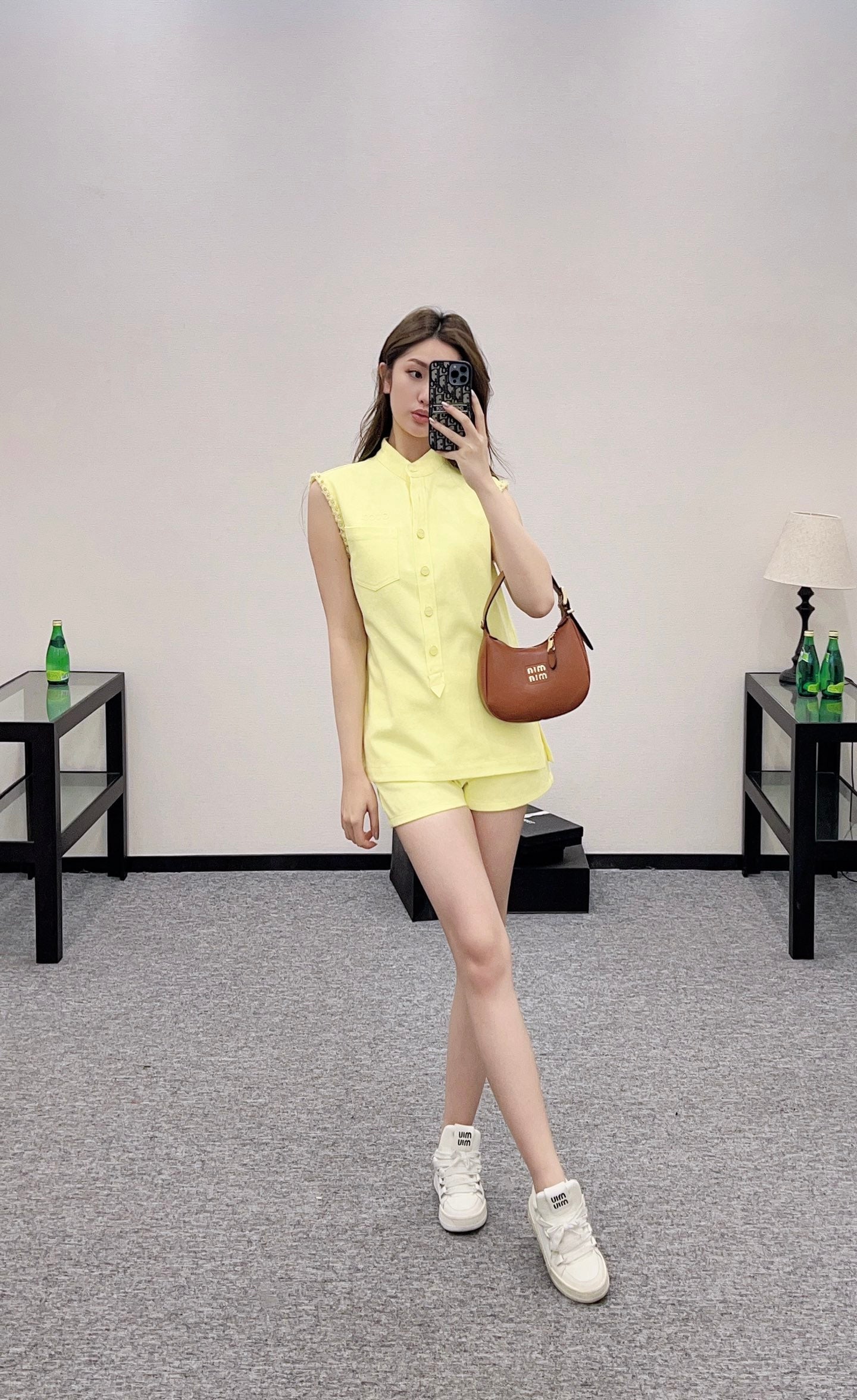 G 2025 Summer New Vest Top Shorts Set
