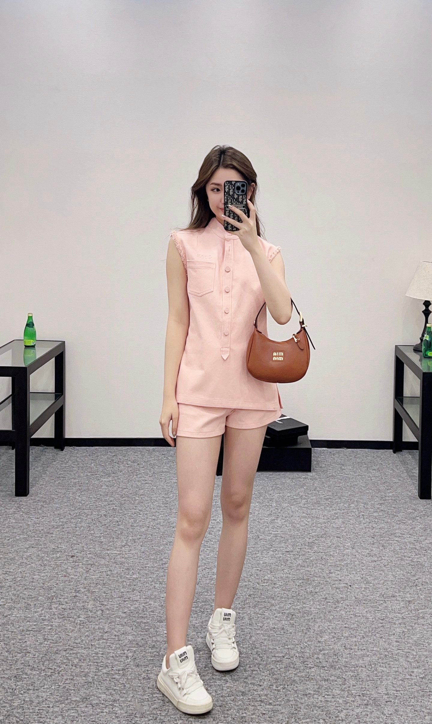G 2025 Summer New Vest Top Shorts Set