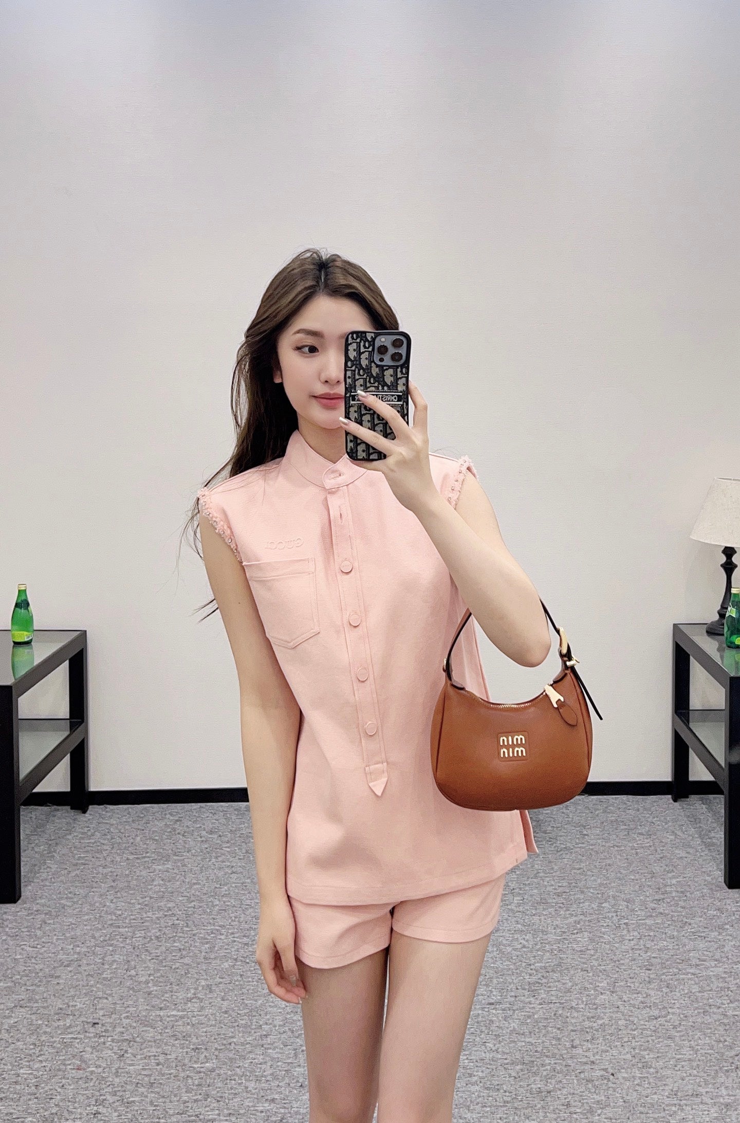 G 2025 Summer New Vest Top Shorts Set