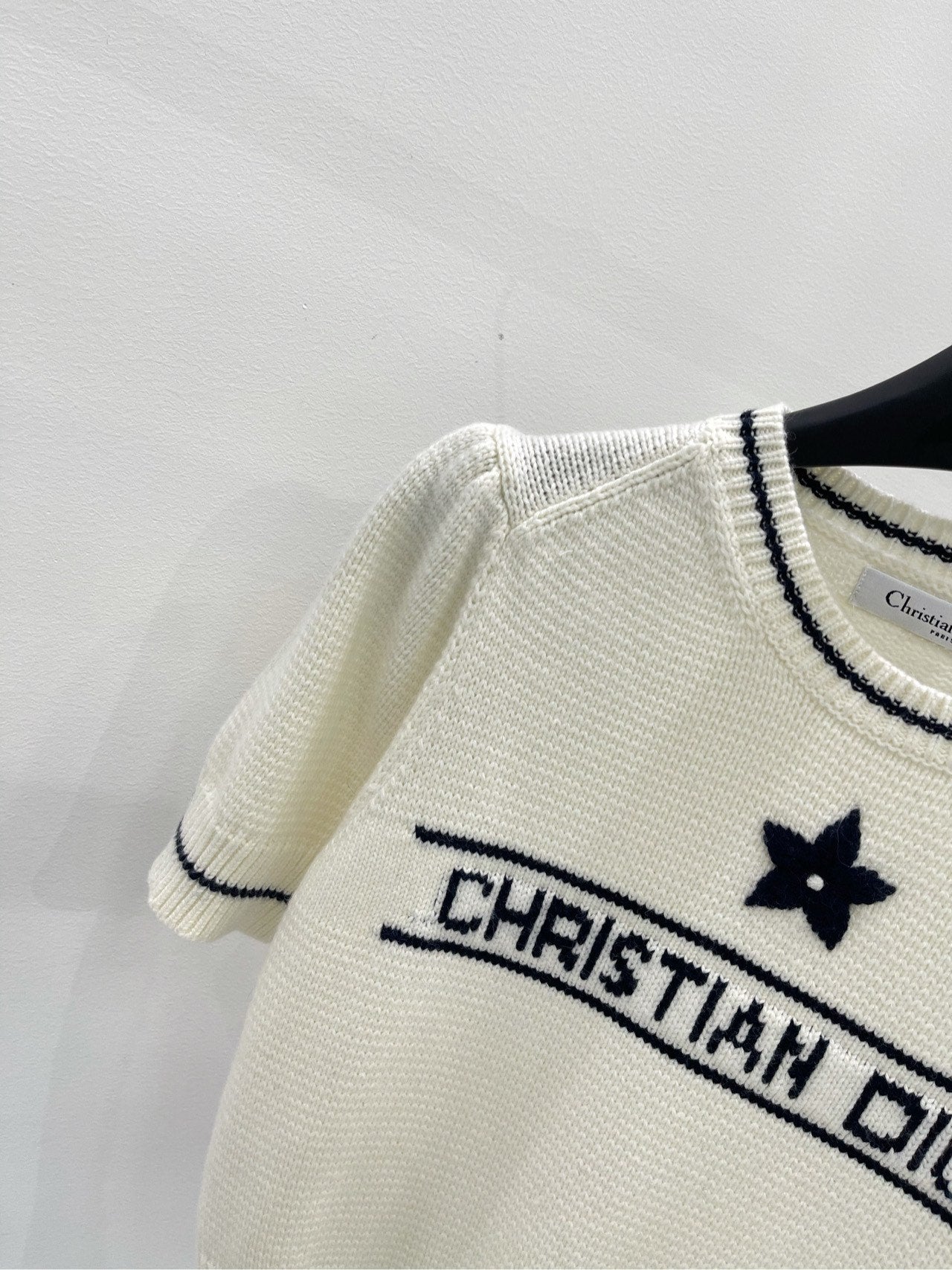 D 25 Star knitted short-sleeved top
