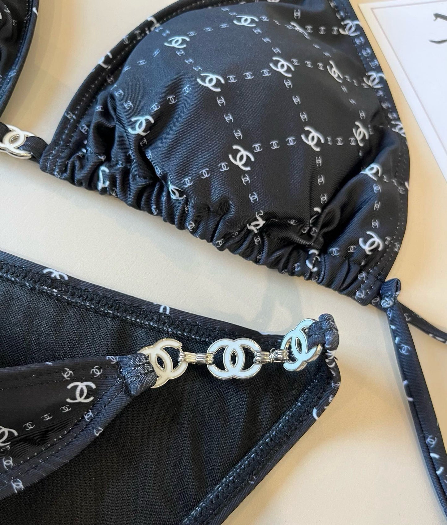C 25 logo bikini swimsuit