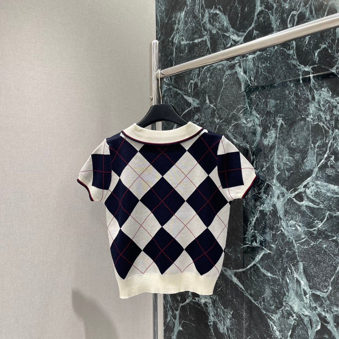 M 25 Early Fall New Diamond Knit Skirt Set