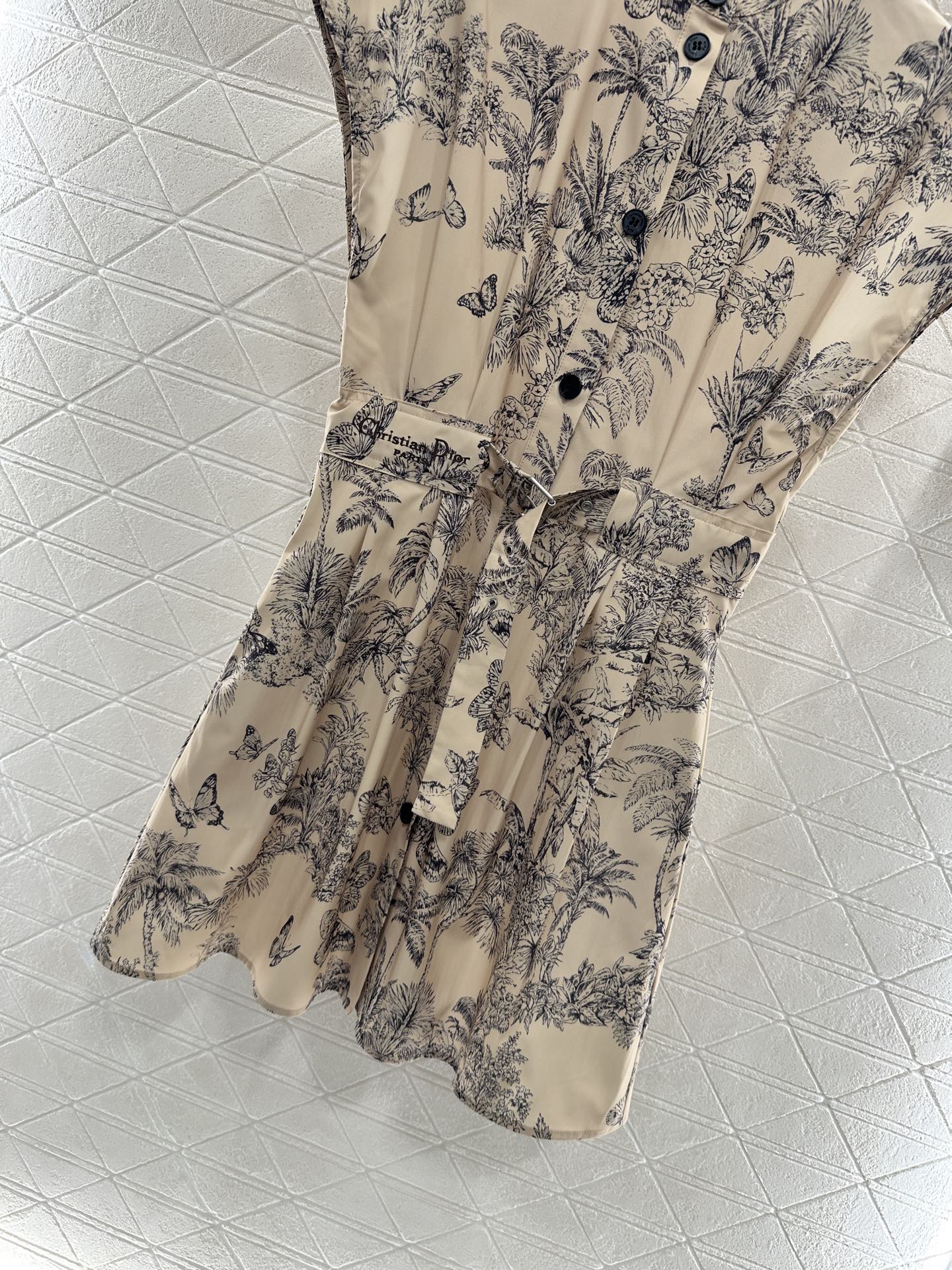 2025 Autumn New Lapel Wide Sleeve Print Dress