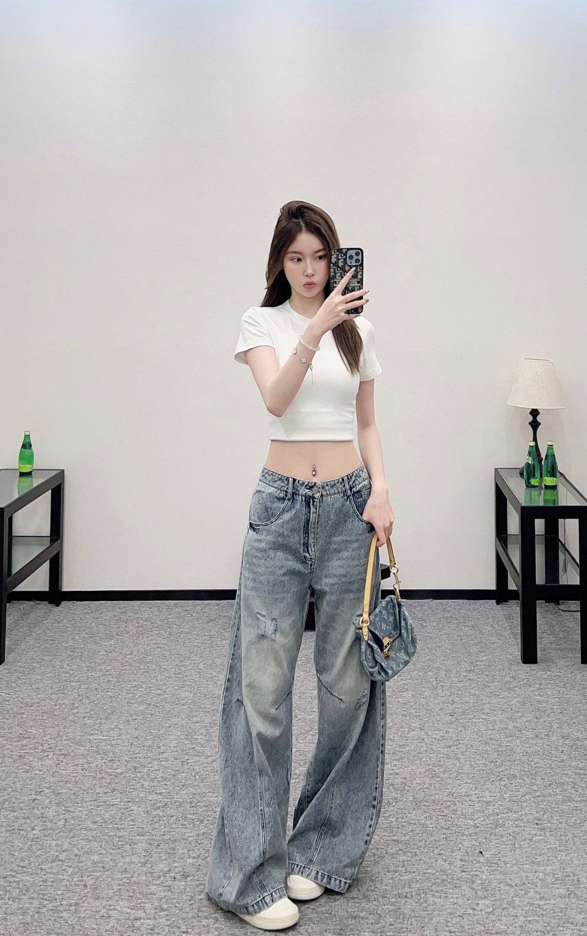 2025 Autumn New Ripped loose-fitting Machete jeans