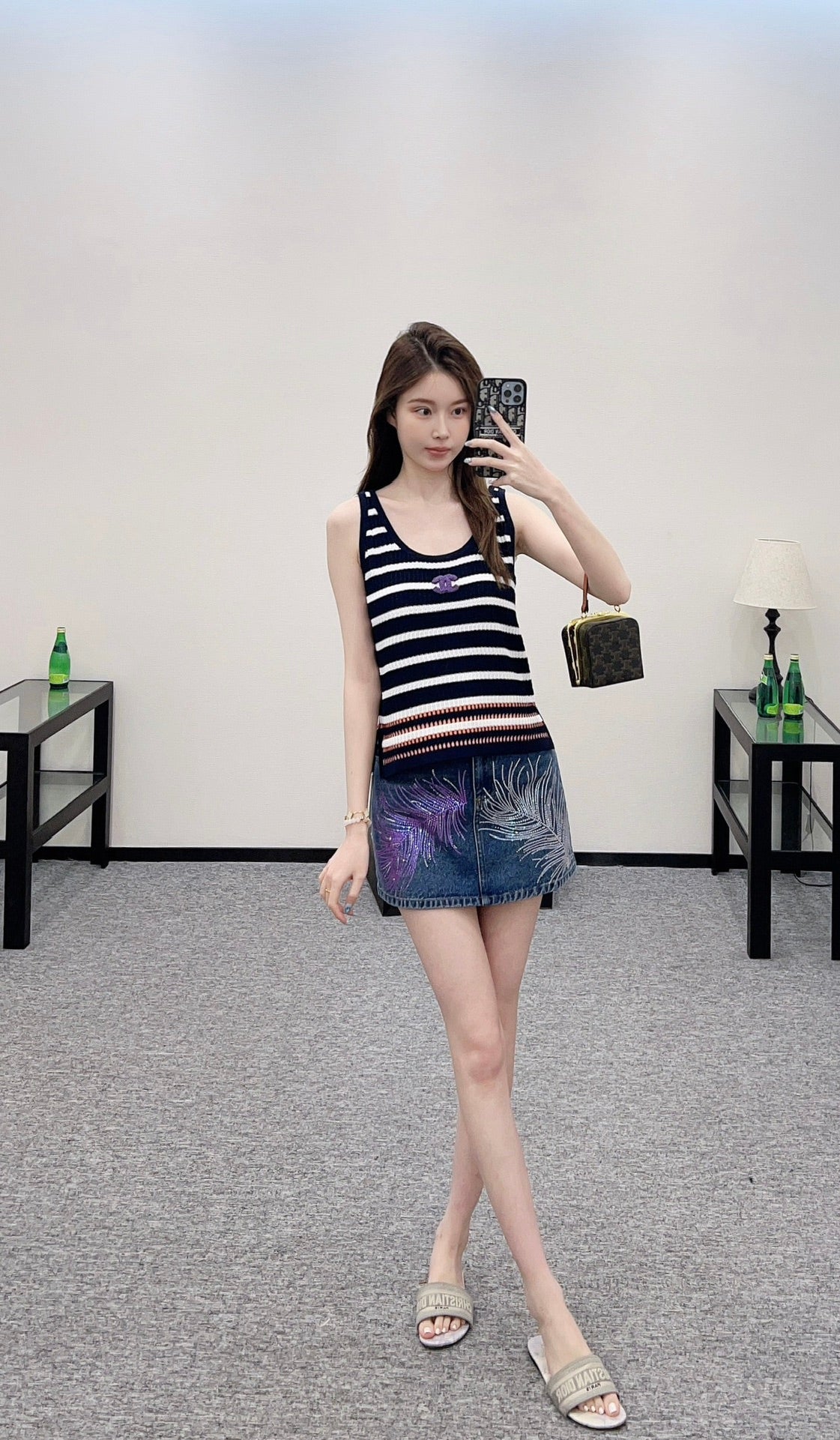 2025 Autumn New Striped knitted vest