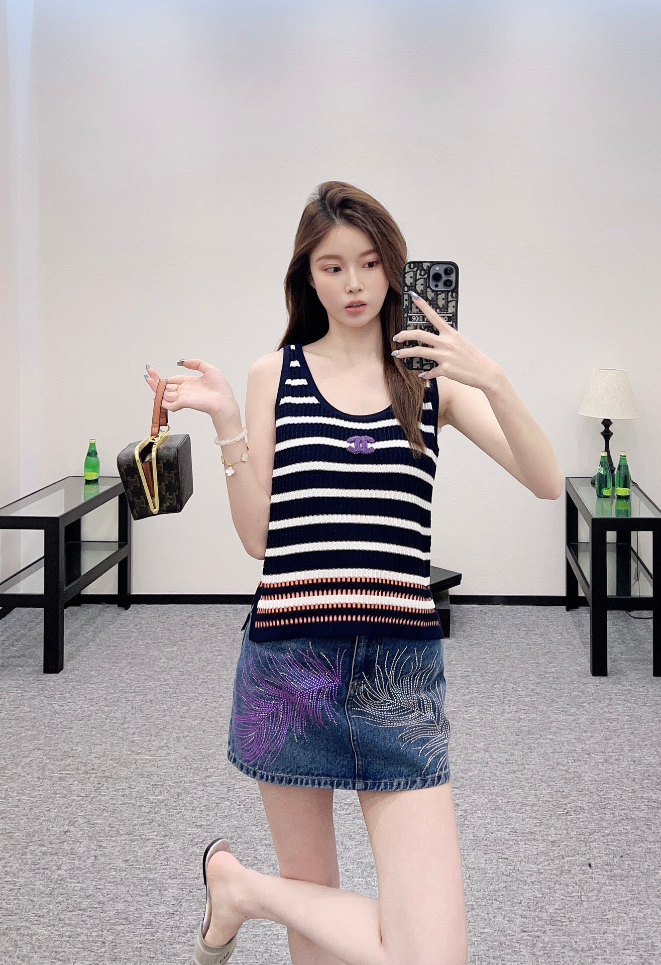 2025 Autumn New Striped knitted vest