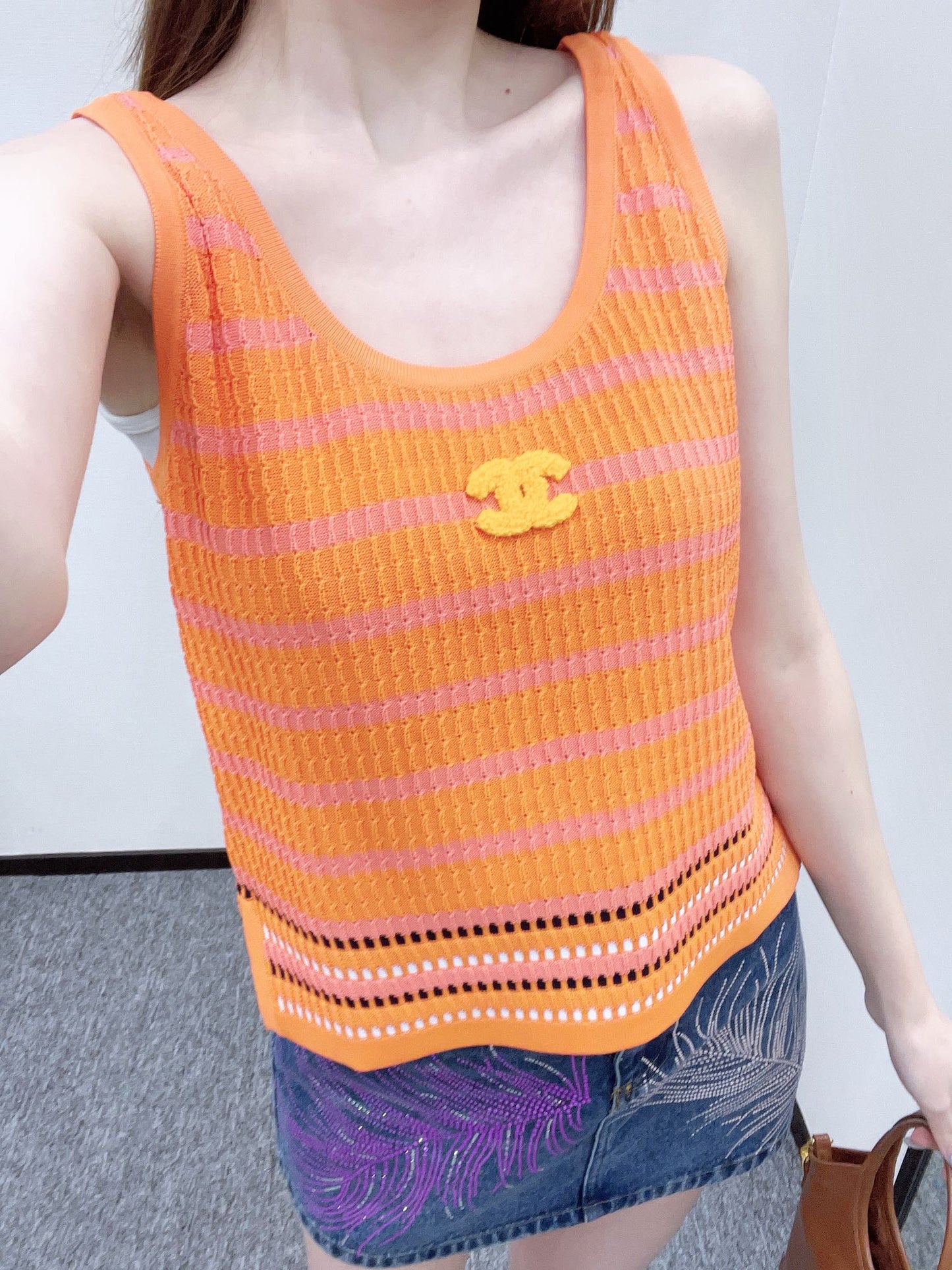 2025 Autumn New Striped knitted vest
