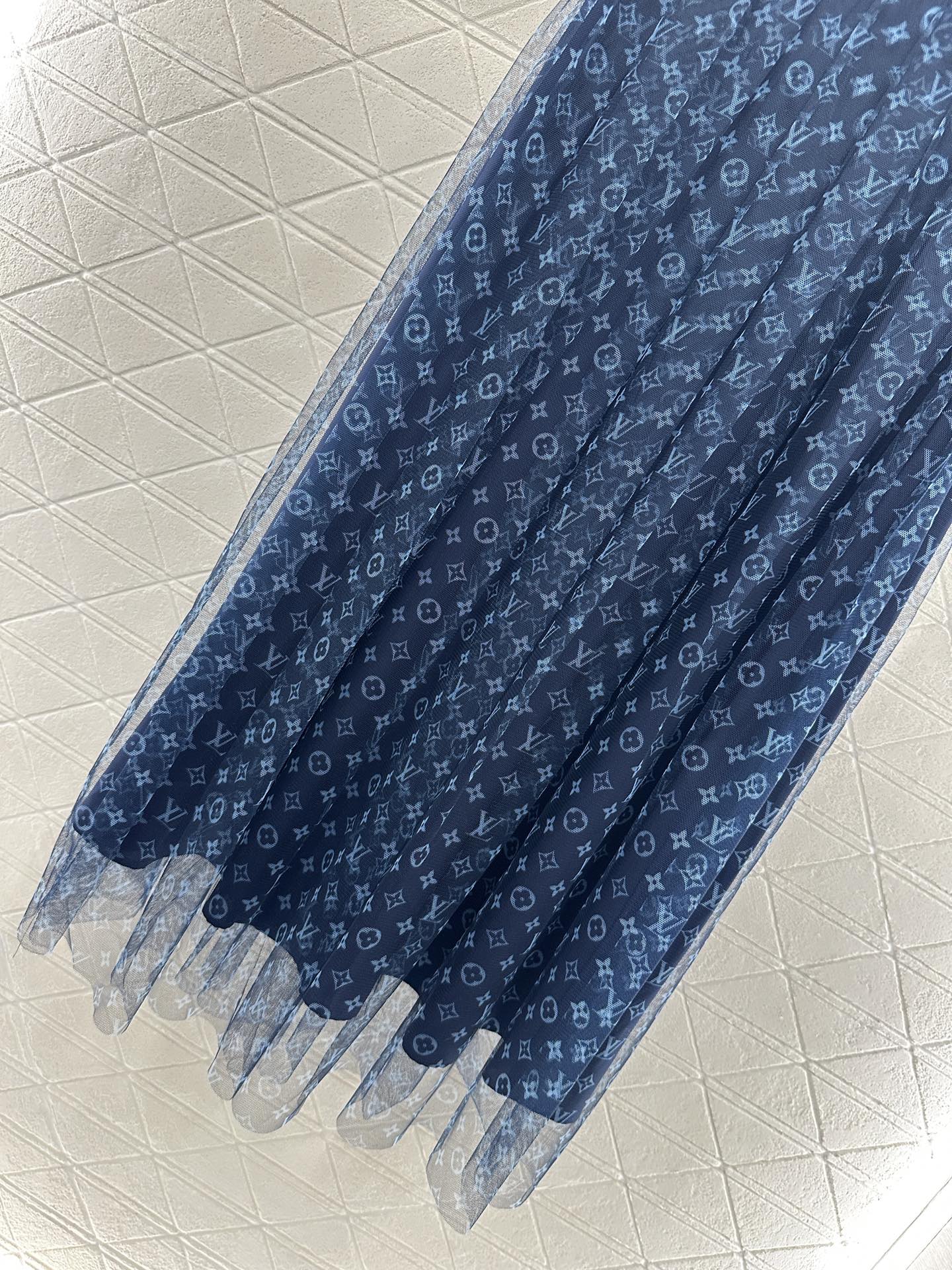 2025 Autumn New high waist double layer long gauze skirt