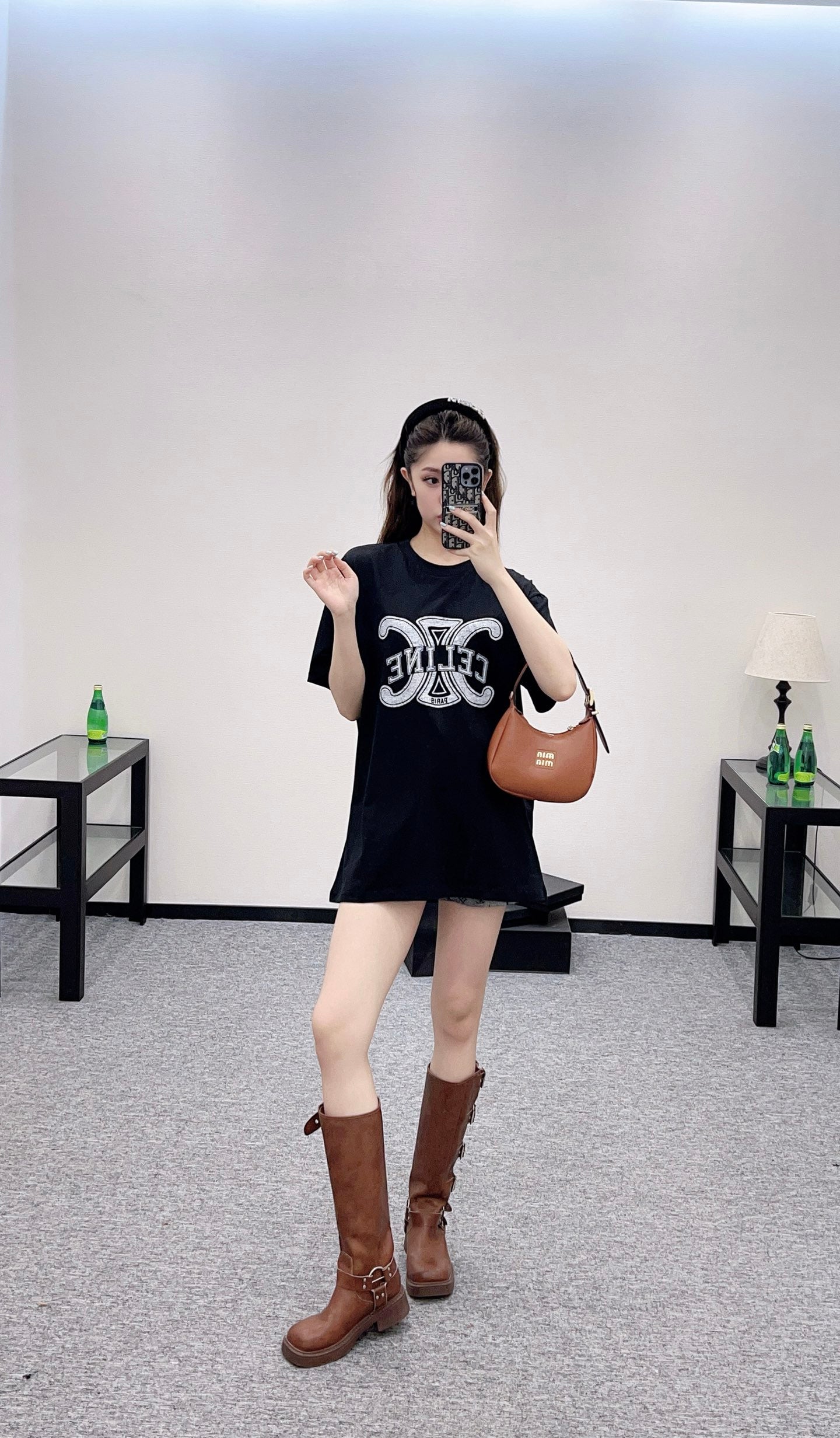 2025 Autumn New Round Neck Letter Print Tee