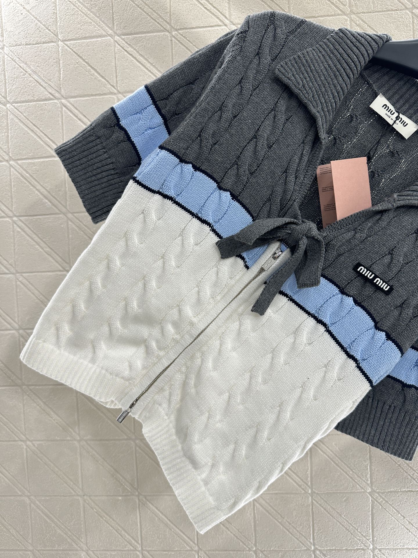 2025 Autumn New Arrivals Zippered Cardigan Knitted Short Sleeves