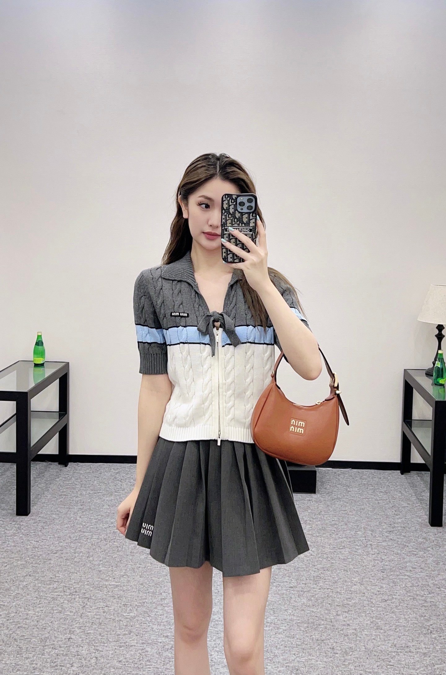 2025 Autumn New Arrivals Zippered Cardigan Knitted Short Sleeves