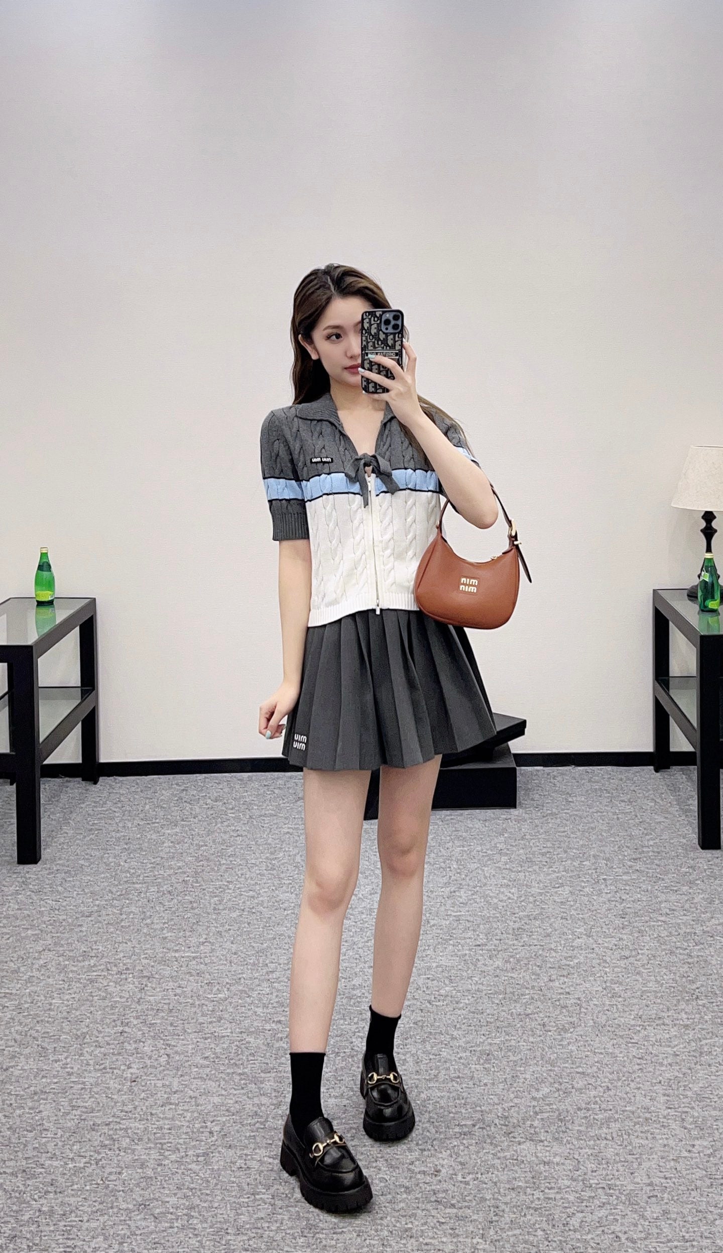 2025 Autumn New Arrivals Zippered Cardigan Knitted Short Sleeves