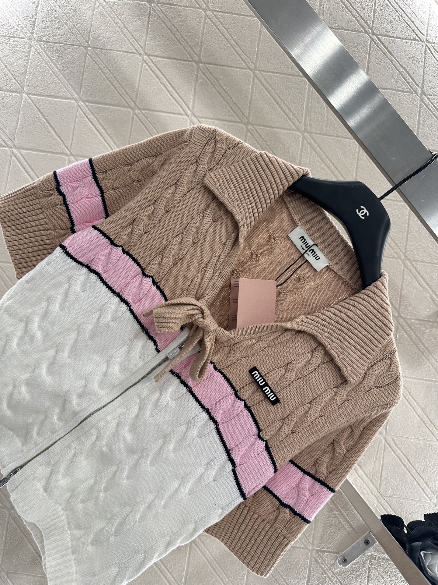 2025 Autumn New Arrivals Zippered Cardigan Knitted Short Sleeves