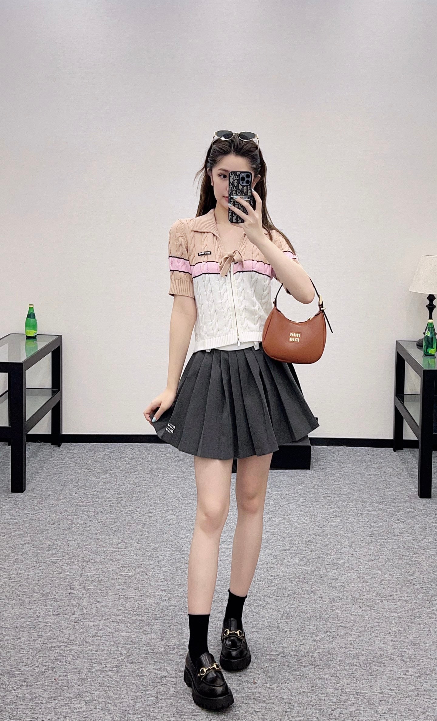 2025 Autumn New Arrivals Zippered Cardigan Knitted Short Sleeves