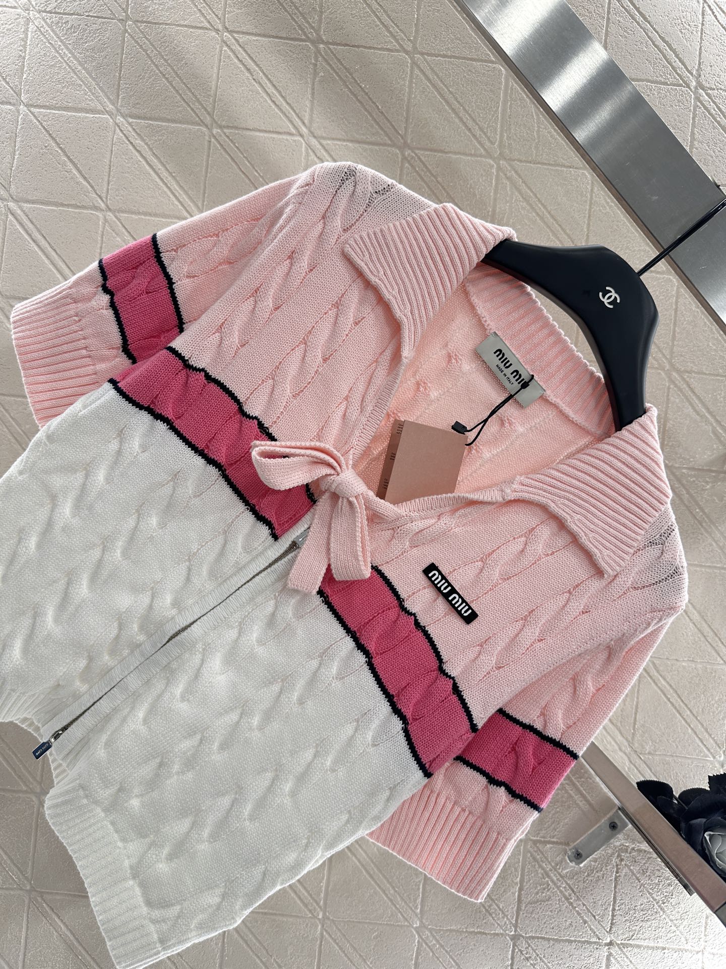 2025 Autumn New Arrivals Zippered Cardigan Knitted Short Sleeves
