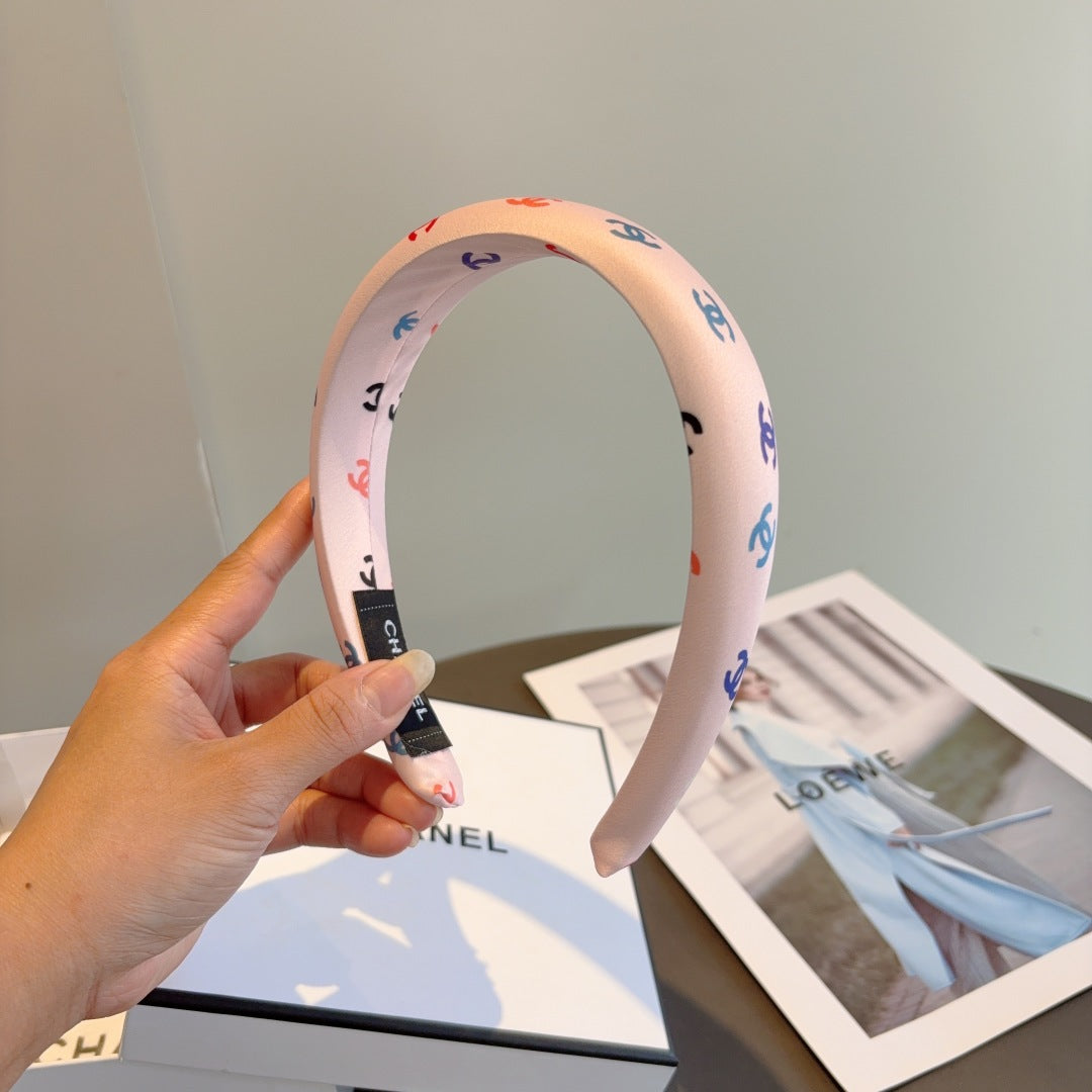 25 Summer new exquisite sponge color headband