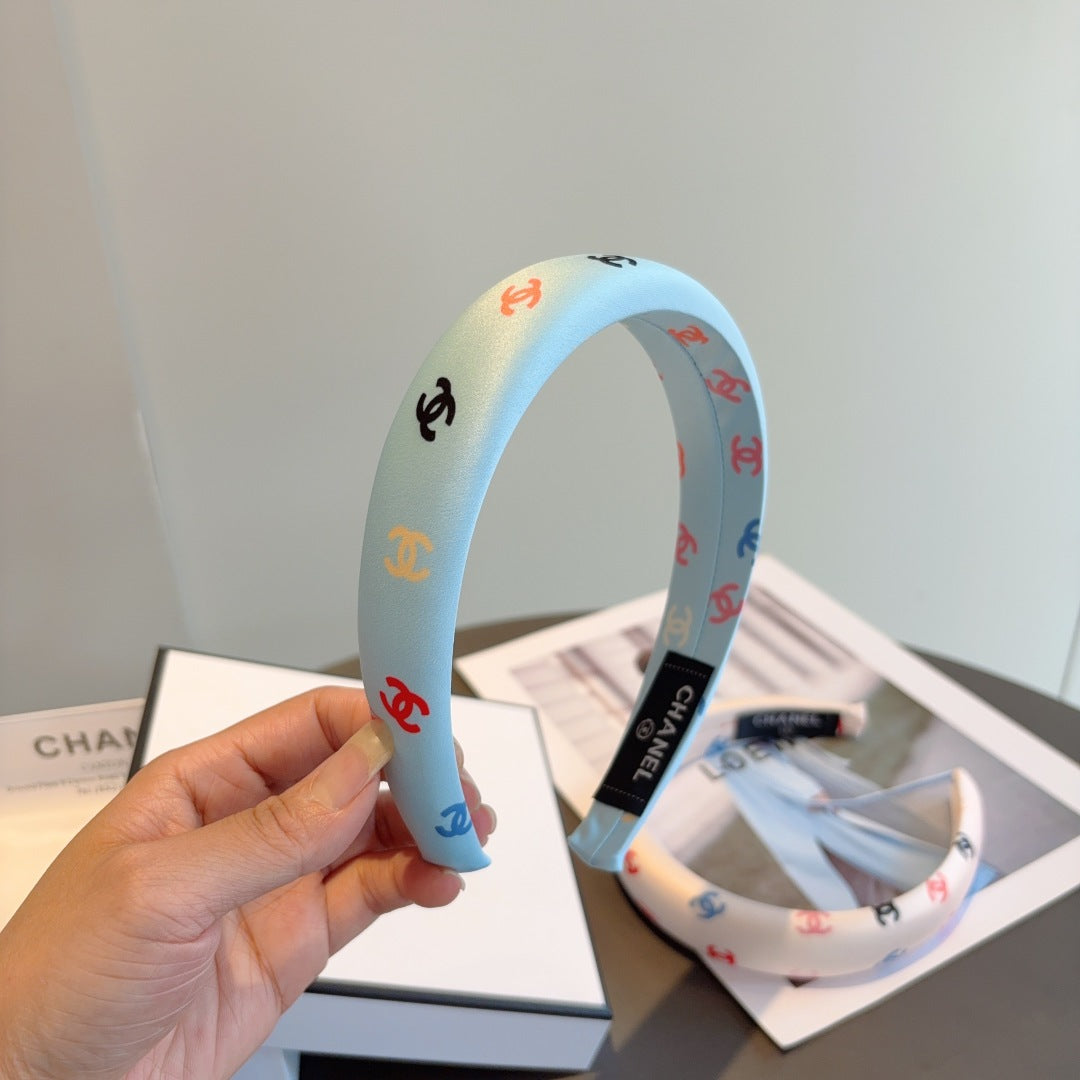 25 Summer new exquisite sponge color headband