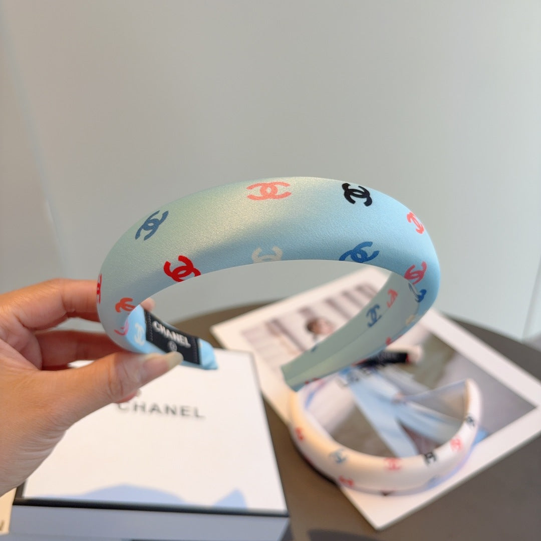 25 Summer new exquisite sponge color headband