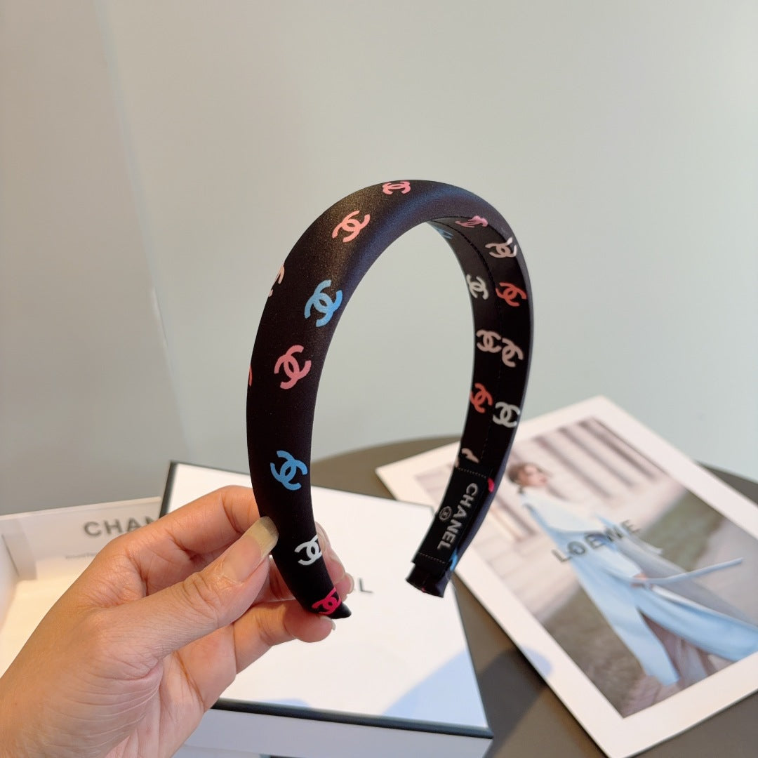 25 Summer new exquisite sponge color headband