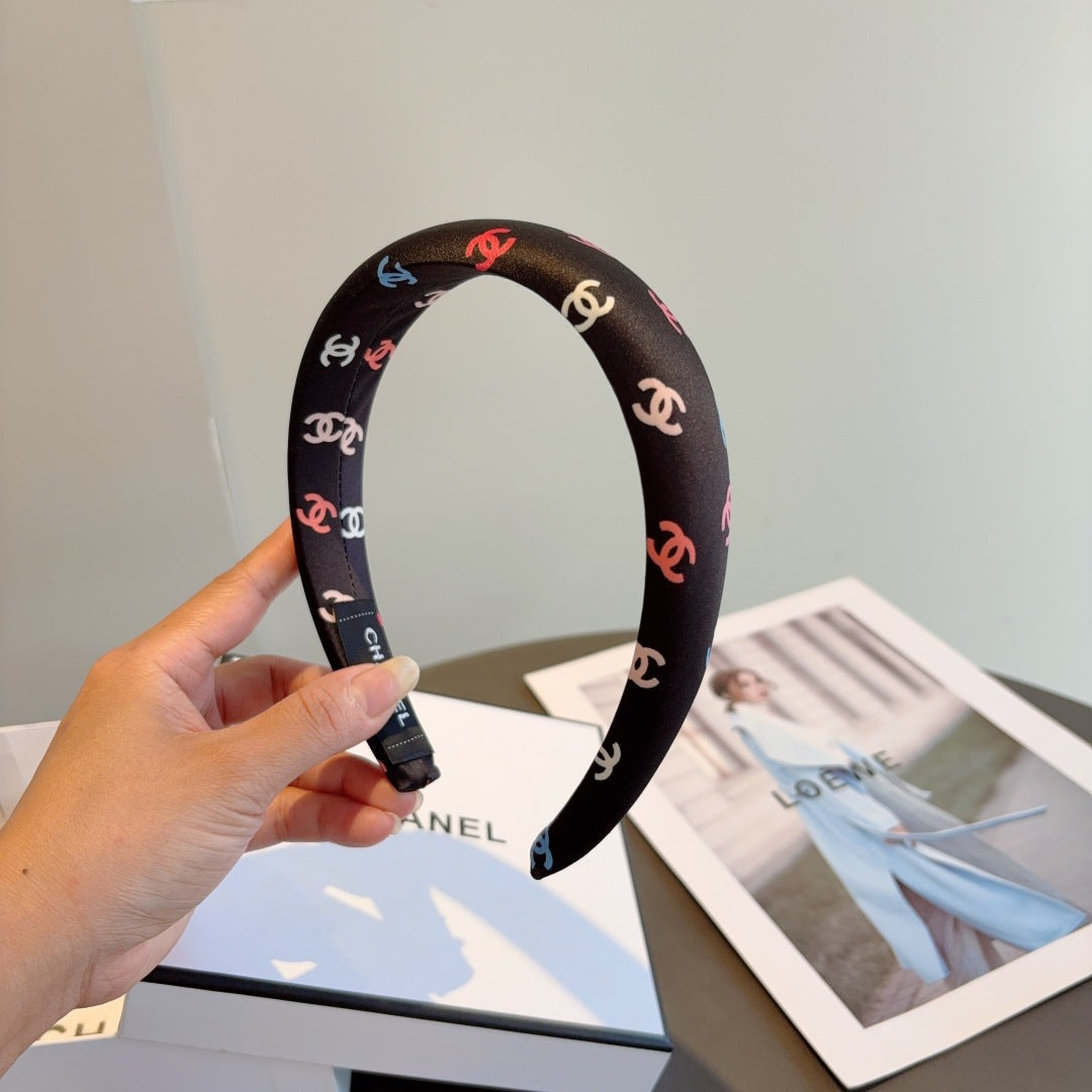 25 Summer new exquisite sponge color headband