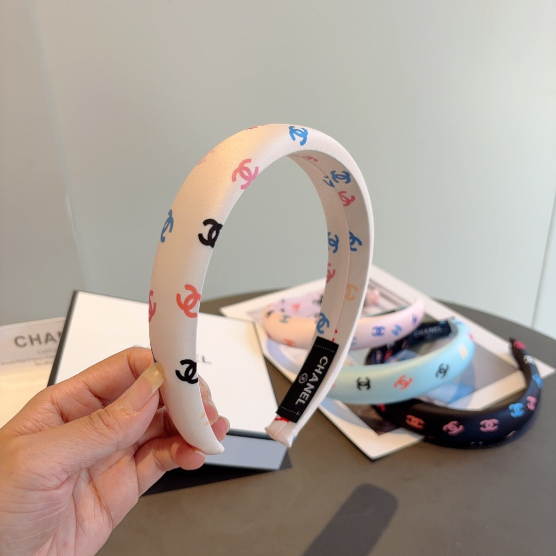 25 Summer new exquisite sponge color headband
