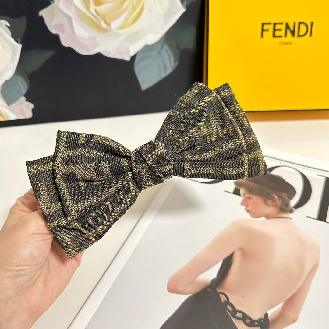 25 Summer New Letter Printed Bow Hairpin