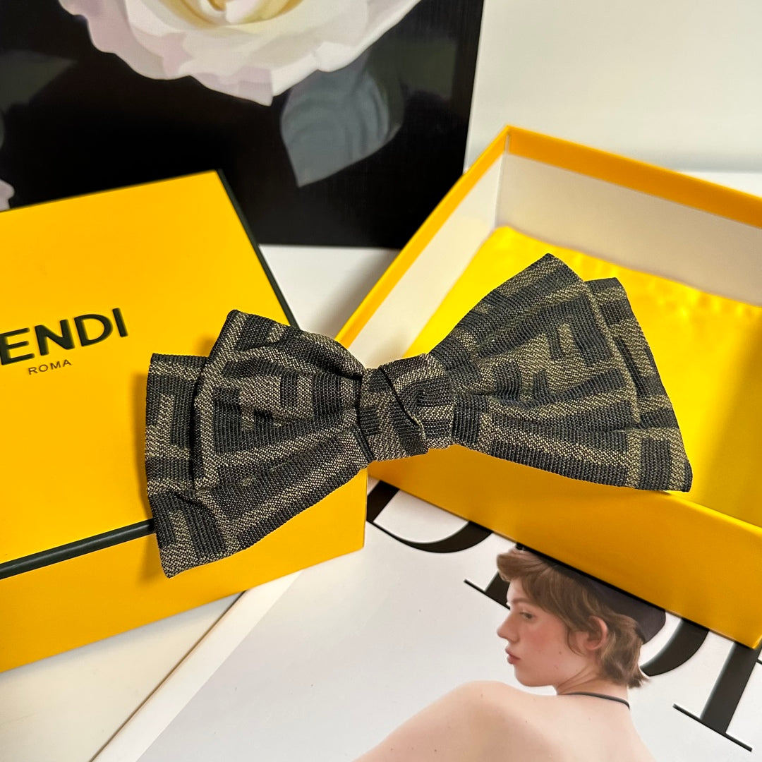 25 Summer New Letter Printed Bow Hairpin