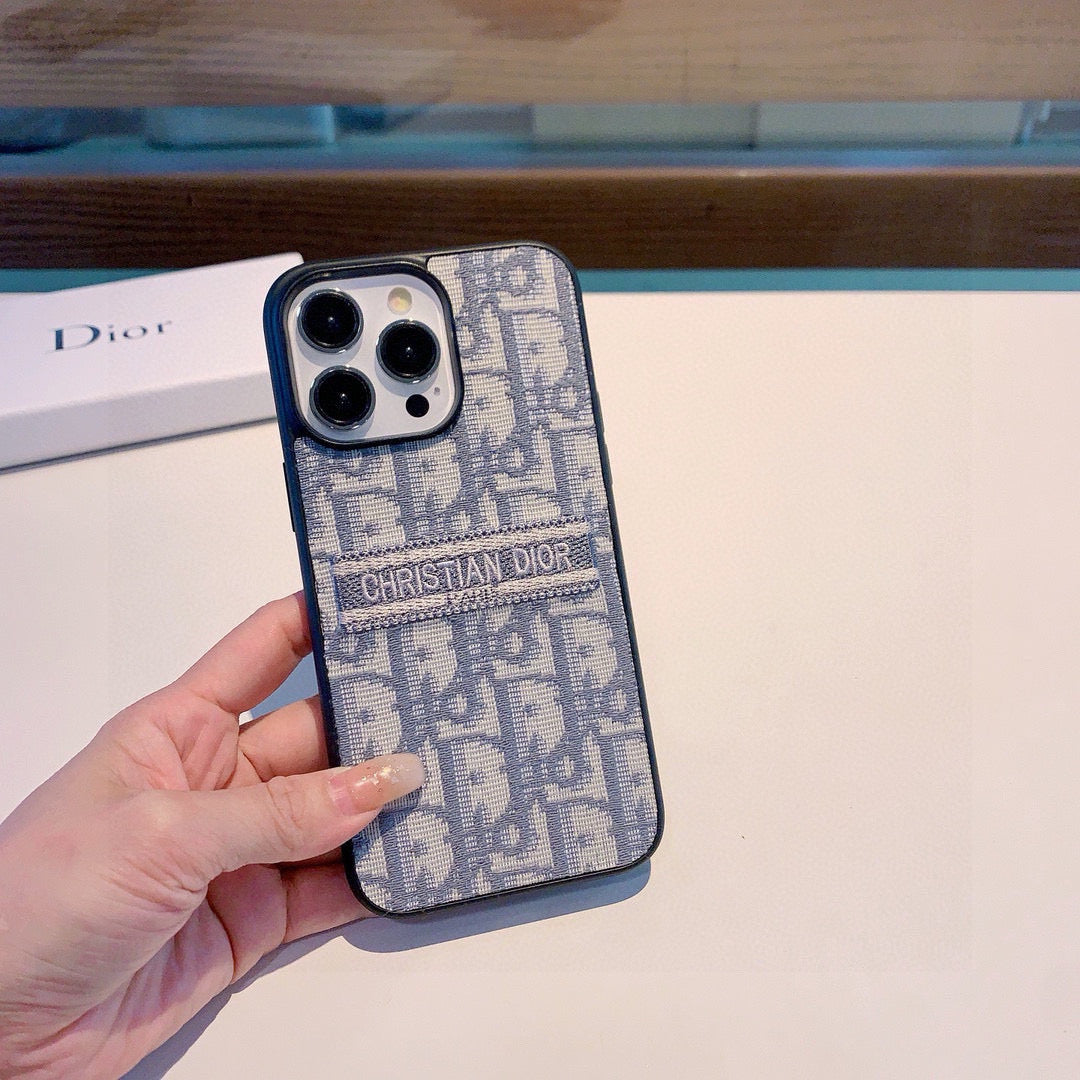 Embroidered fabric all-inclusive phone case