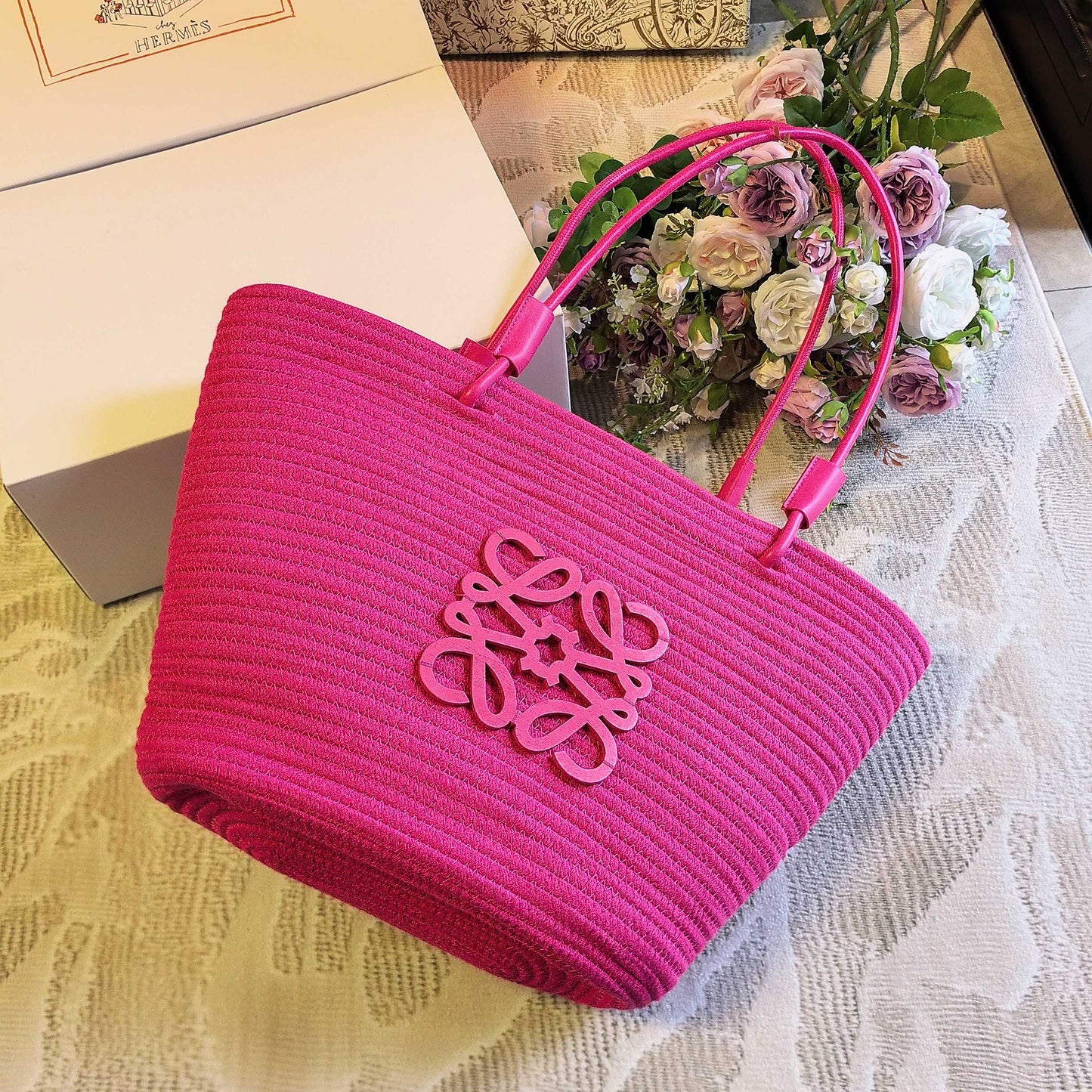 New Dopamine Multi-color Straw Bag