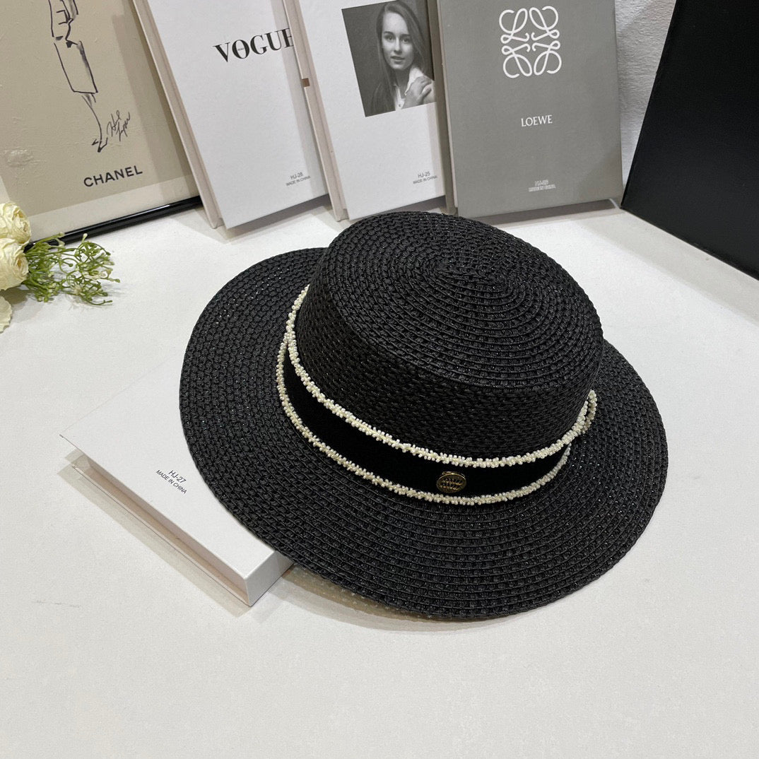 2025 New Ribbon Holiday Woven Sun Hat