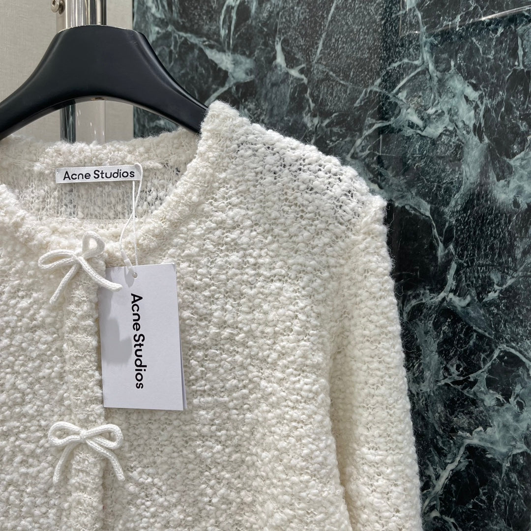 25 Early Autumn New Grain Fleece Knitted Cardigan