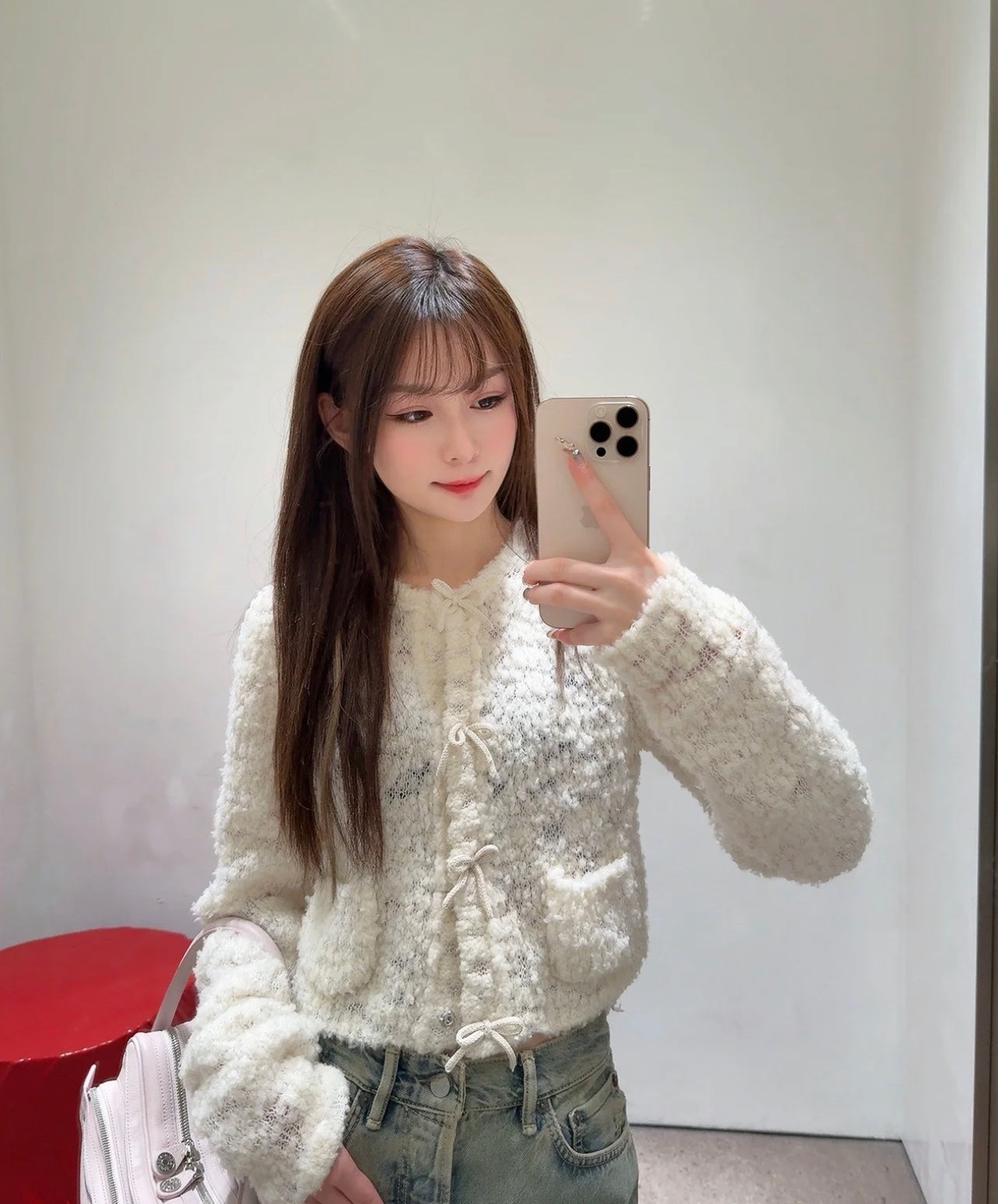 25 Early Autumn New Grain Fleece Knitted Cardigan