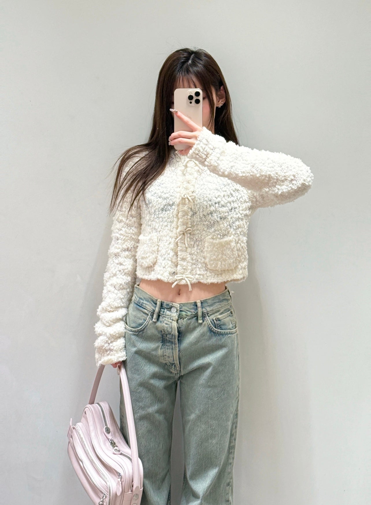 25 Early Autumn New Grain Fleece Knitted Cardigan