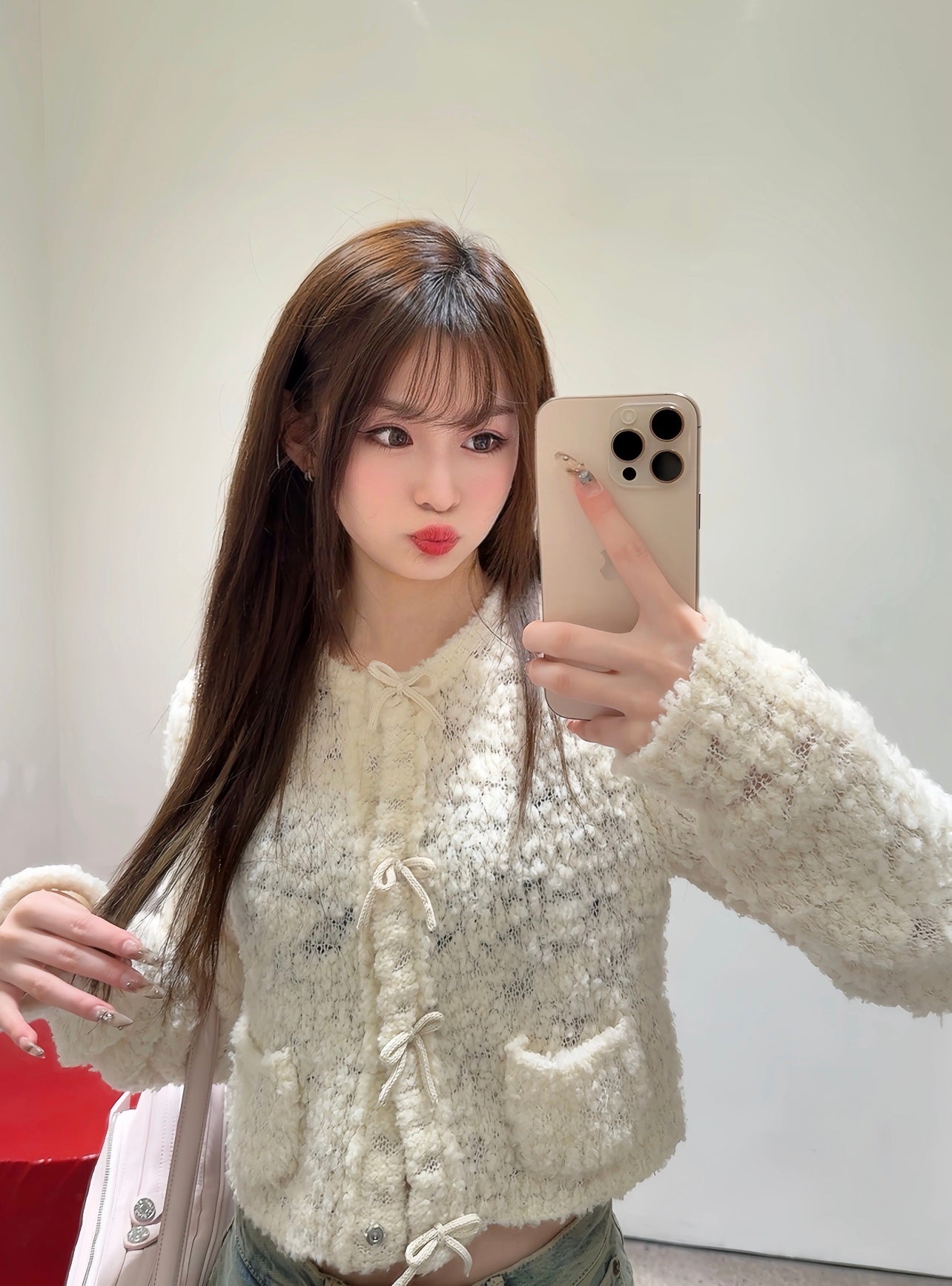 25 Early Autumn New Grain Fleece Knitted Cardigan
