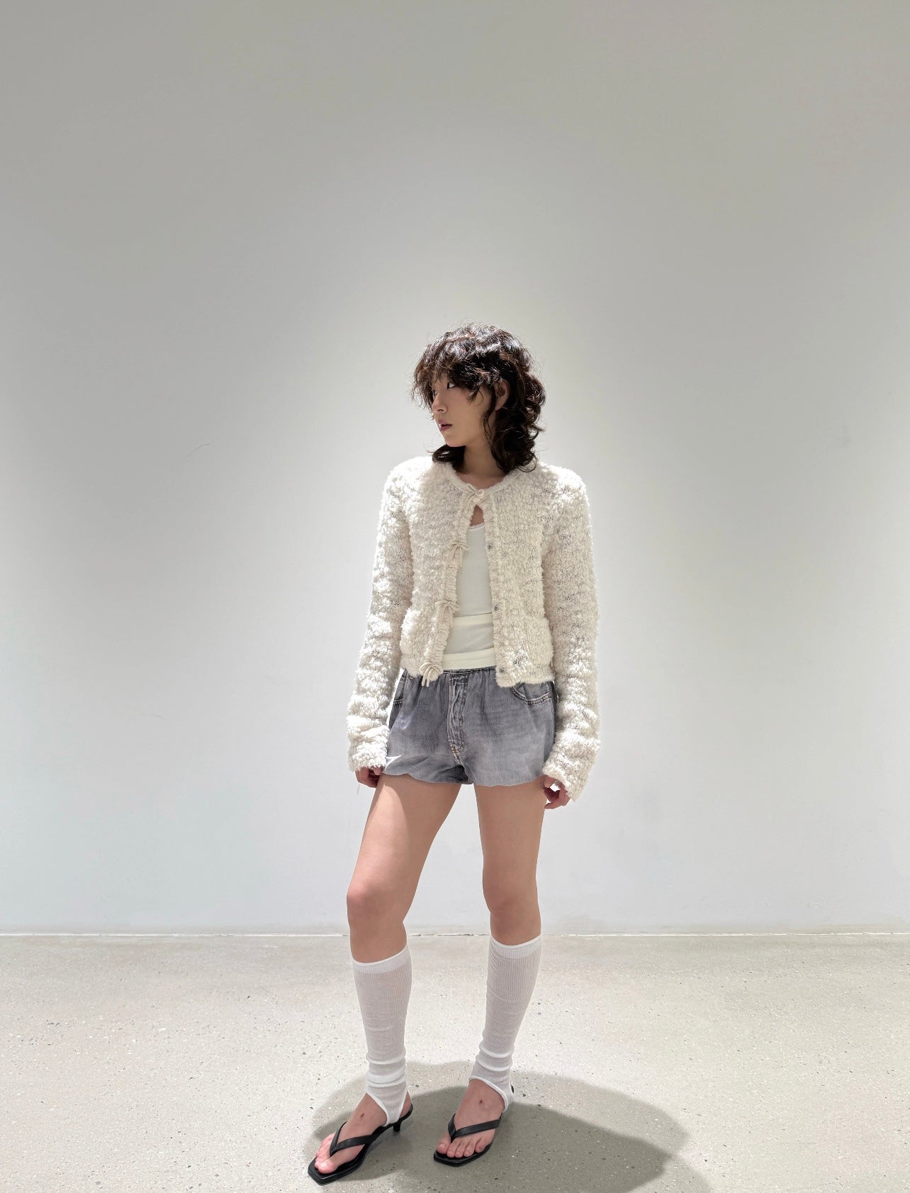 25 Early Autumn New Grain Fleece Knitted Cardigan