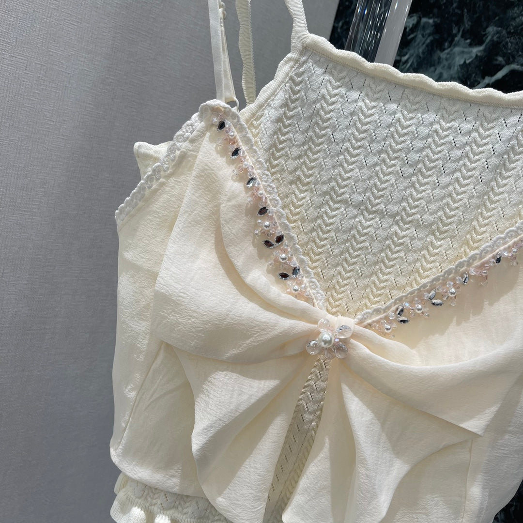 25 Early Autumn New Style Diamond Bowknot Suspender